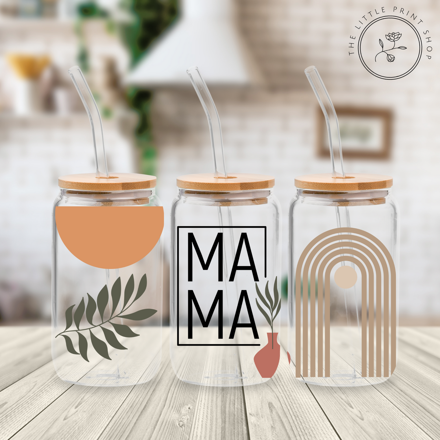 Ma Ma - 16oz Libbey Glass Printed UV DTF Wrap