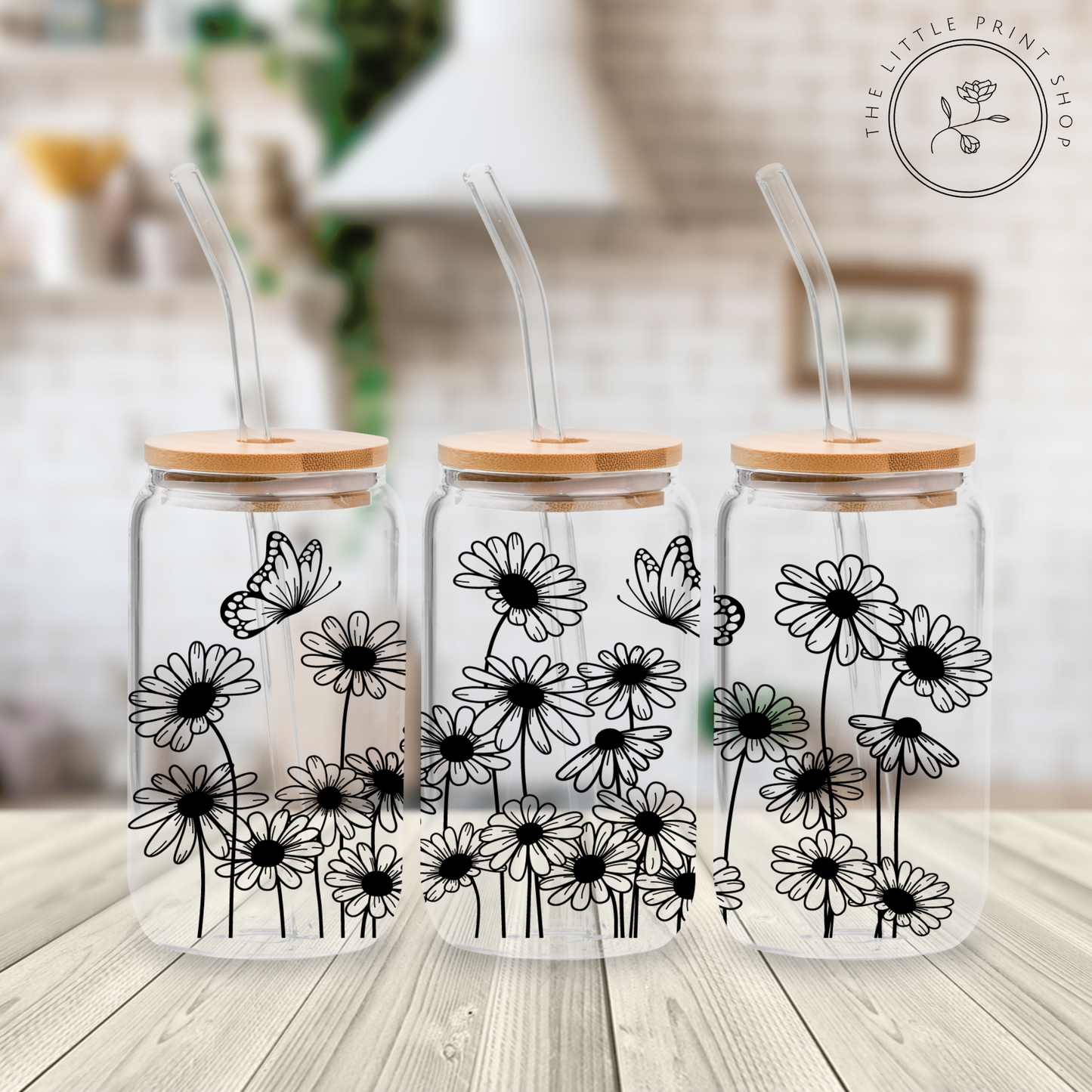 Spring - 16oz Libbey Glass Printed UV DTF Wrap