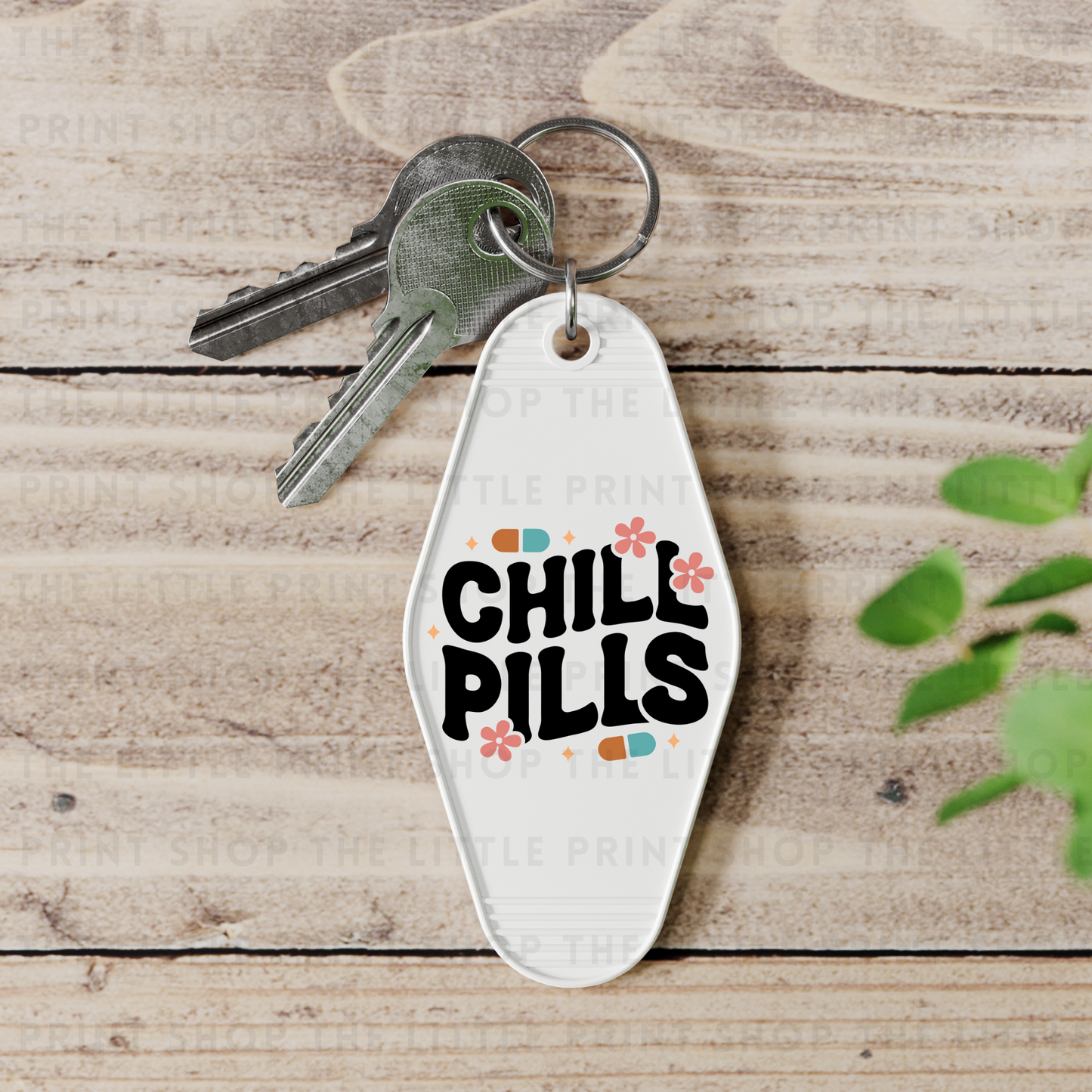 Chill Pills - UV DTF Motel Keyring Decal