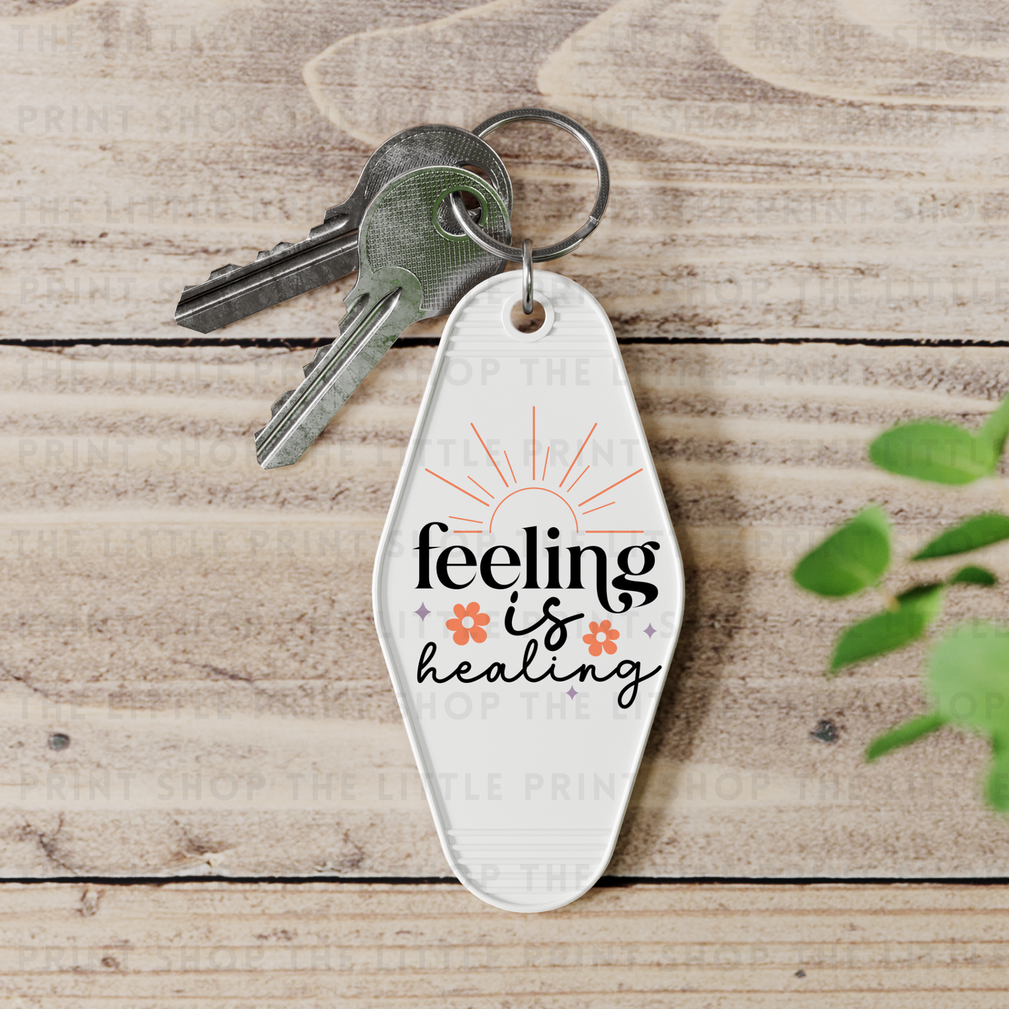 Feeling Is Healing - UV DTF Motel Keyring Decal