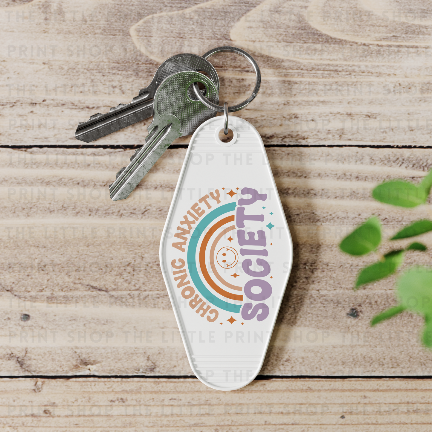 Society - UV DTF Motel Keyring Decal