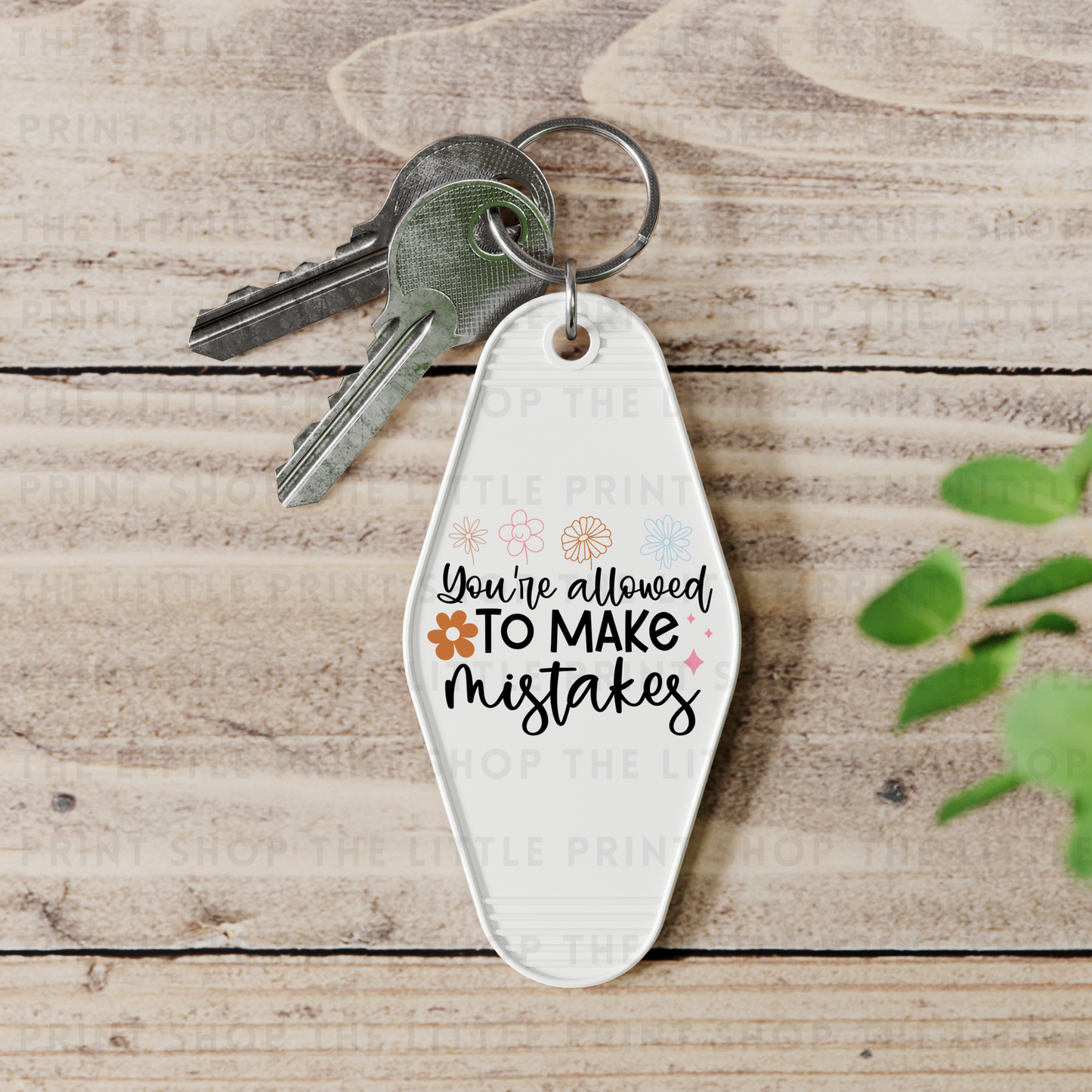 Make Mistakes - UV DTF Motel Keyring Decal