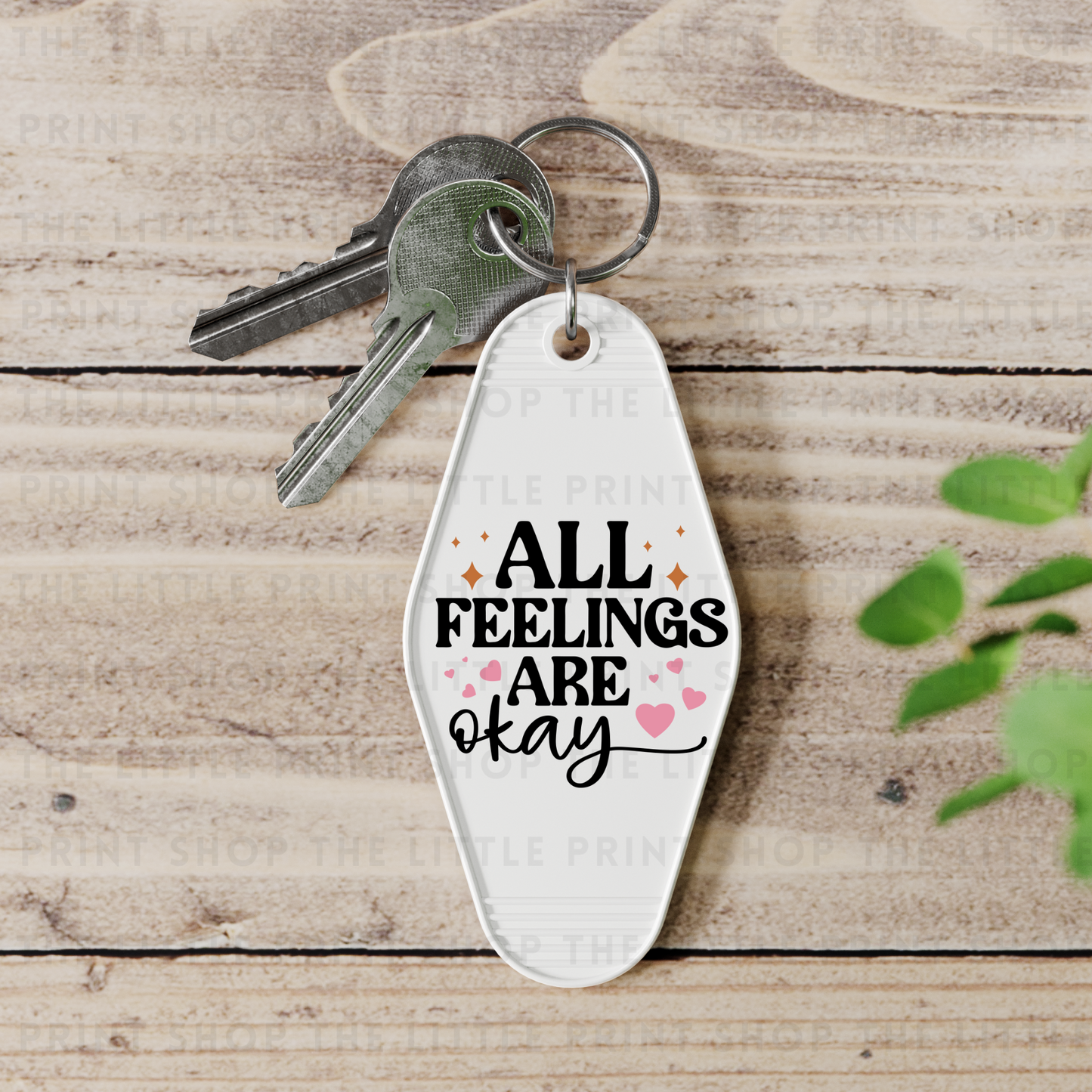 All Feelings - UV DTF Motel Keyring Decal