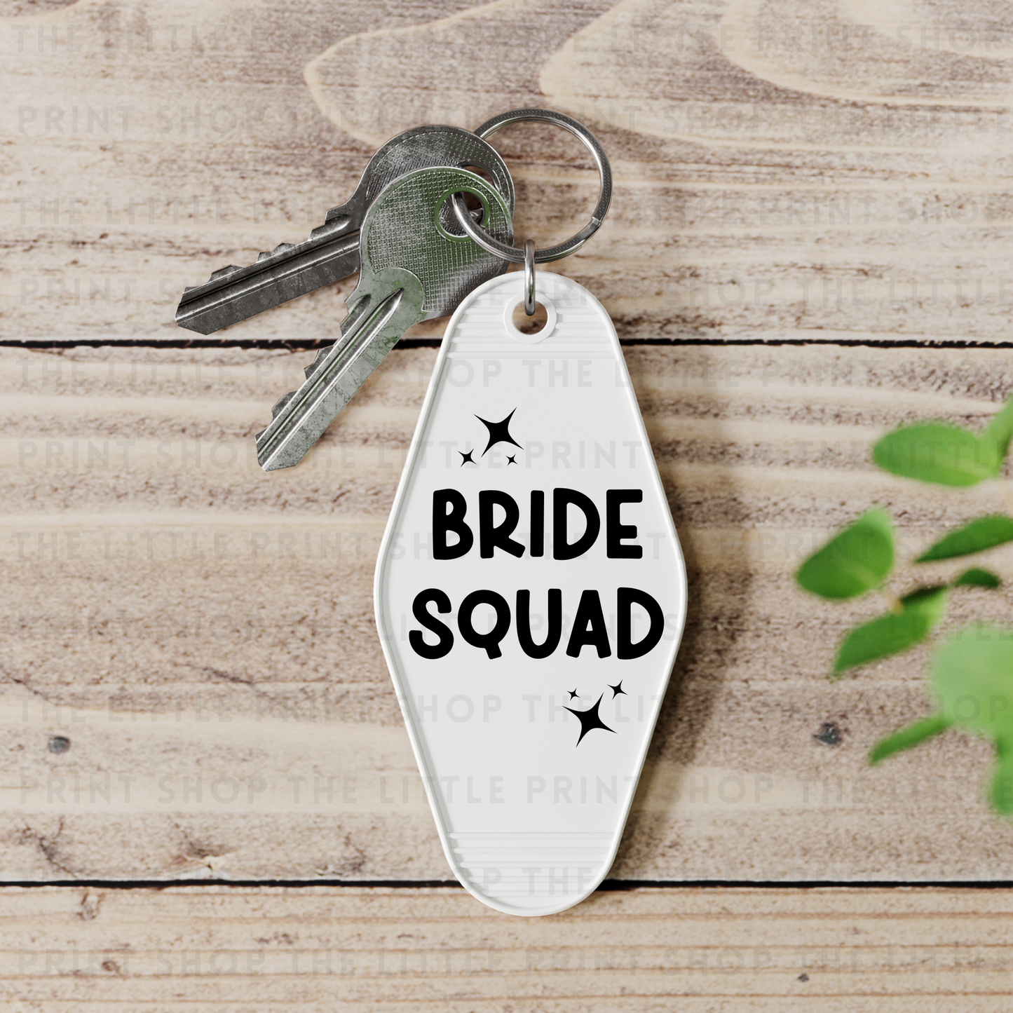 Bride Squad - UV DTF Motel Keyring Decal