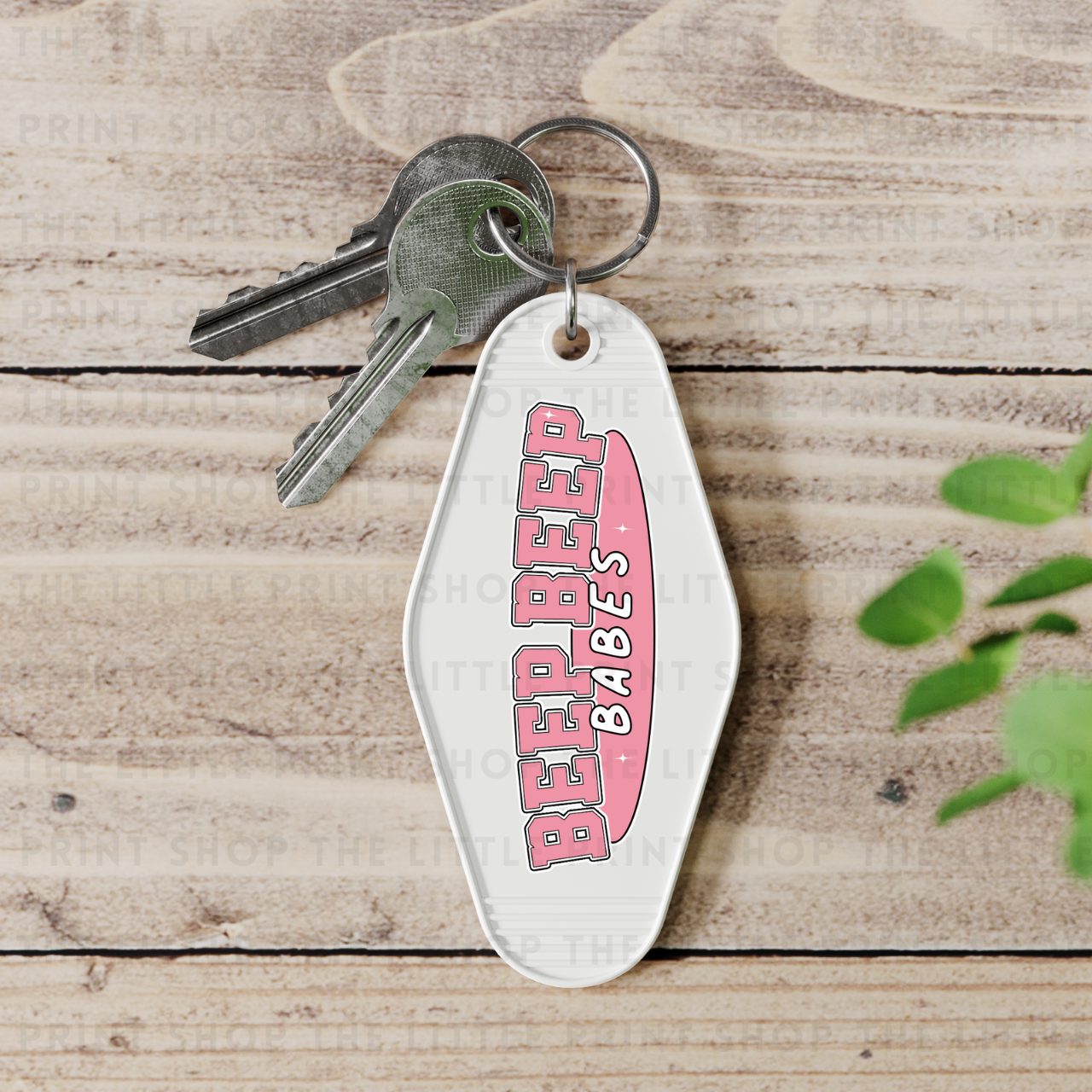 Beep Beep - UV DTF Motel Keyring Decal