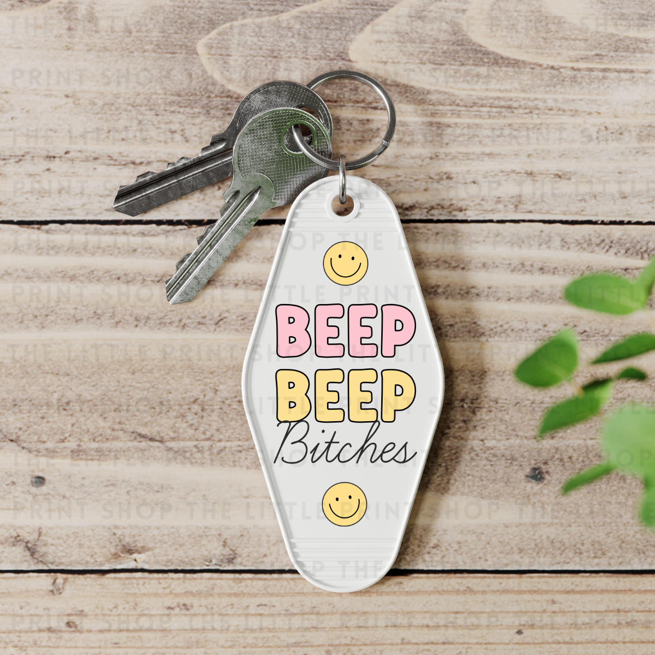 Beep Beep - UV DTF Motel Keyring Decal