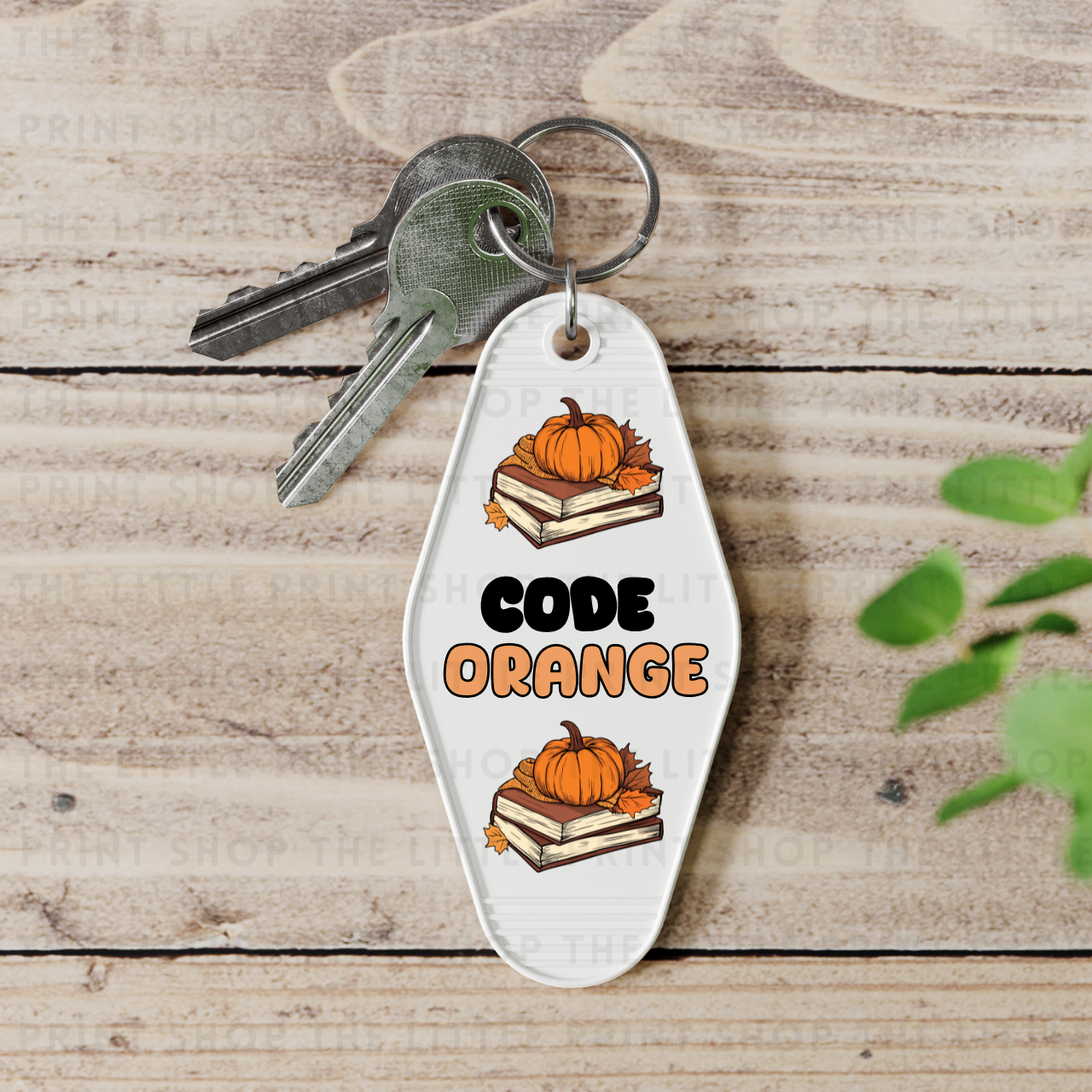 Code Orange - UV DTF Motel Keyring Decal