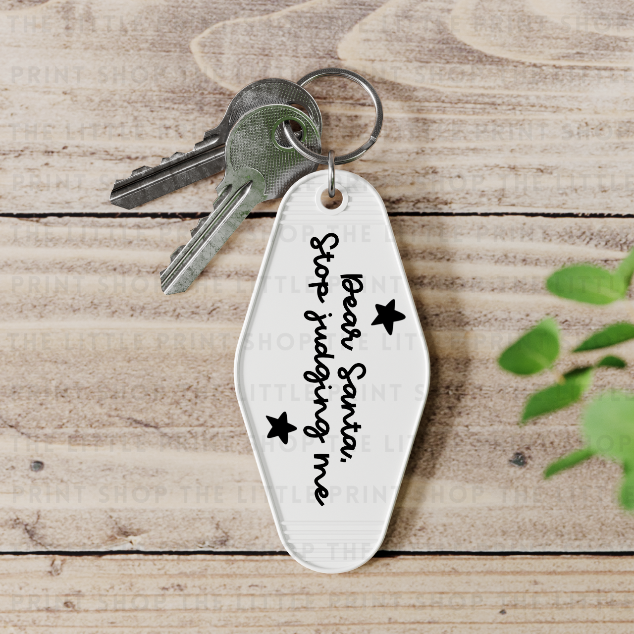 Dear Santa - UV DTF Motel Keyring Decal