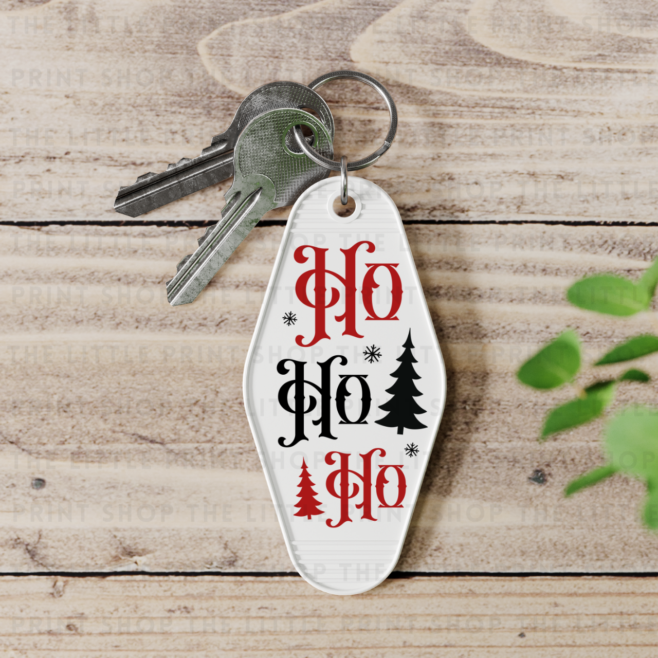 Ho Ho Ho - UV DTF Motel Keyring Decal