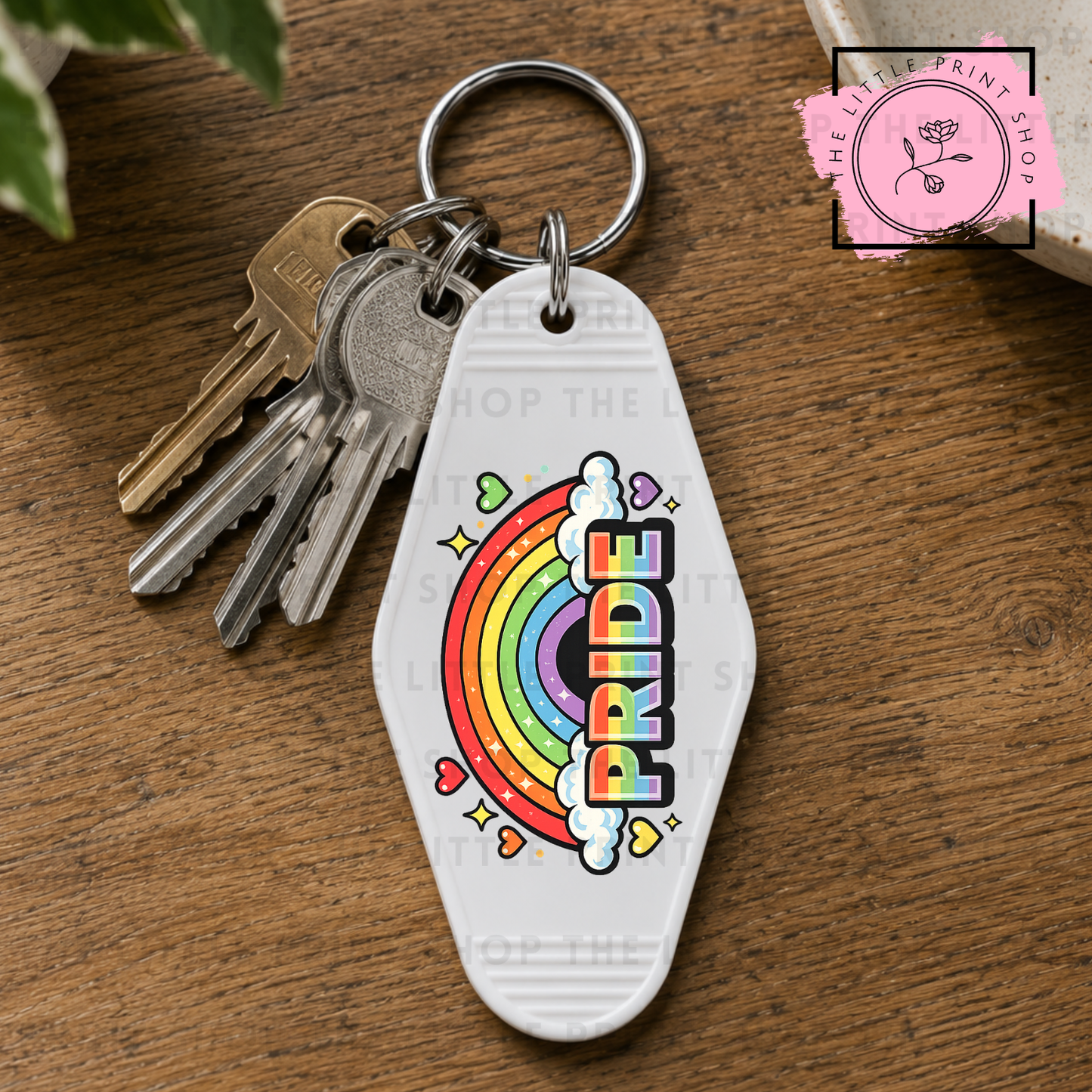PRIDE - UV DTF Motel Keyring Decal