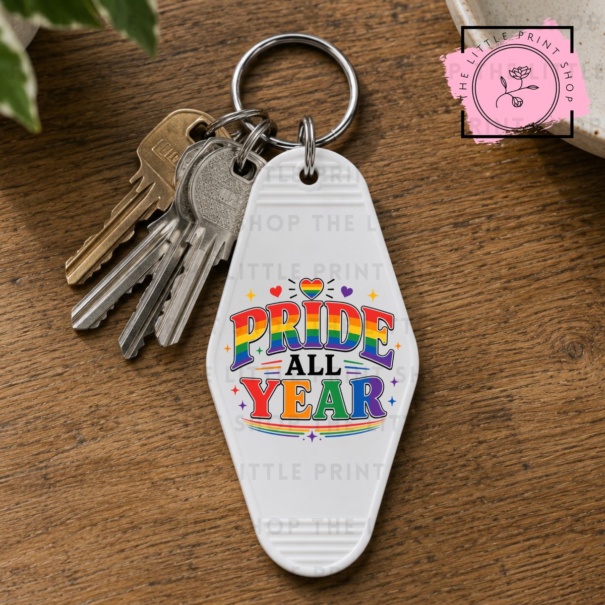 Pride All Year - UV DTF Motel Keyring Decal