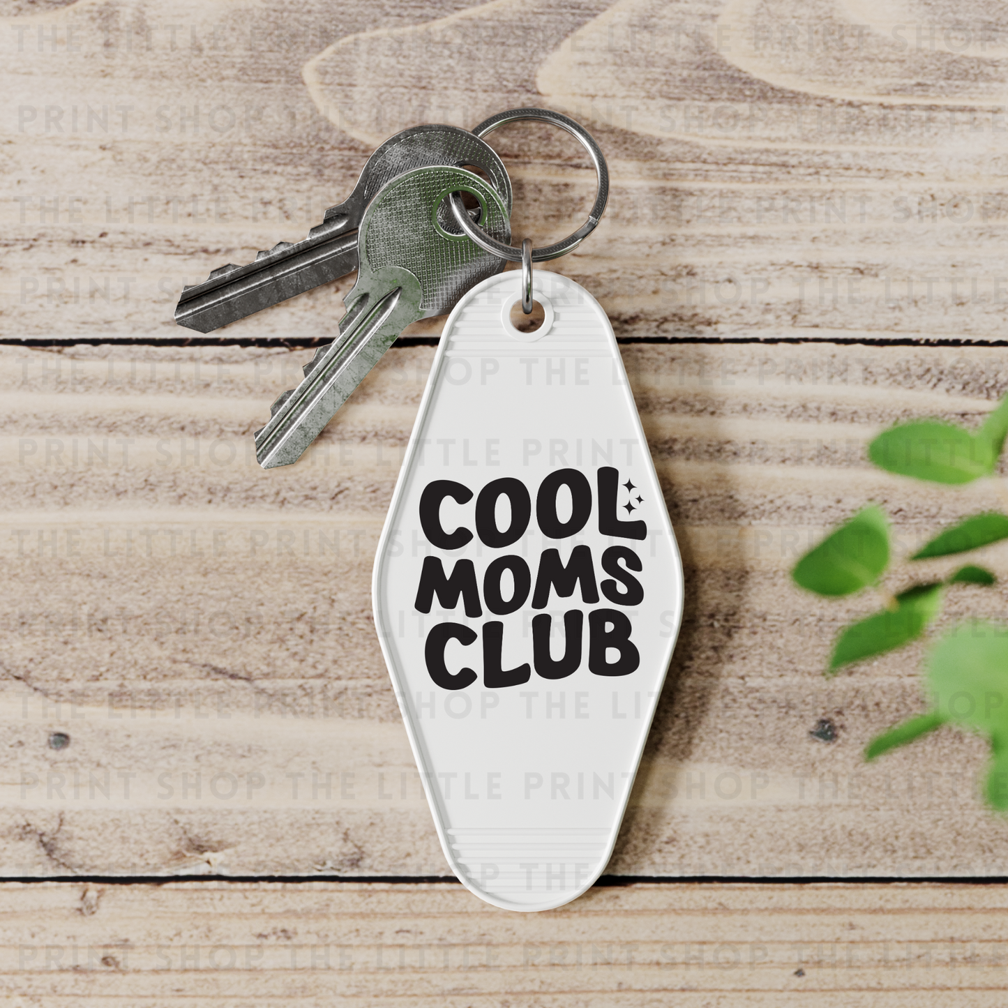 Cool Moms Club - UV DTF Motel Keyring Decal