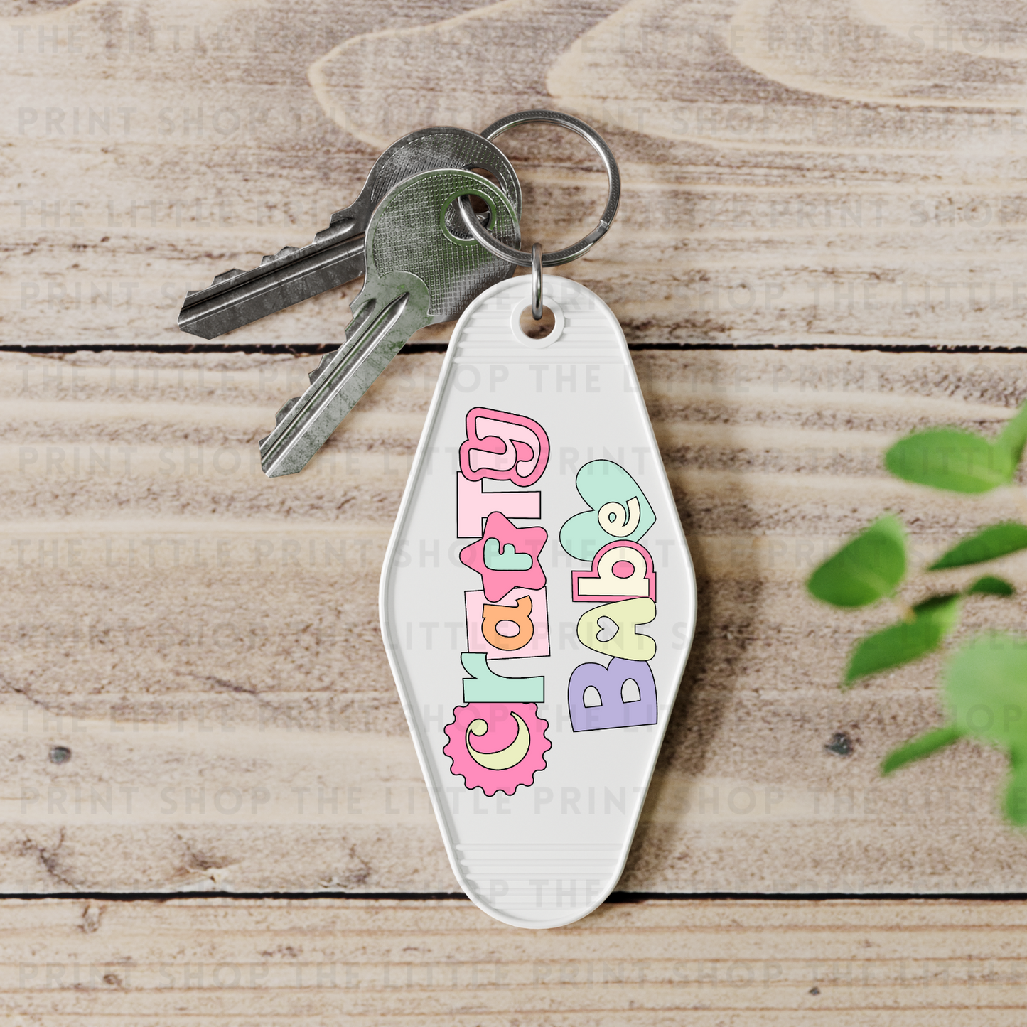 Crafty Babe - UV DTF Motel Keyring Decal