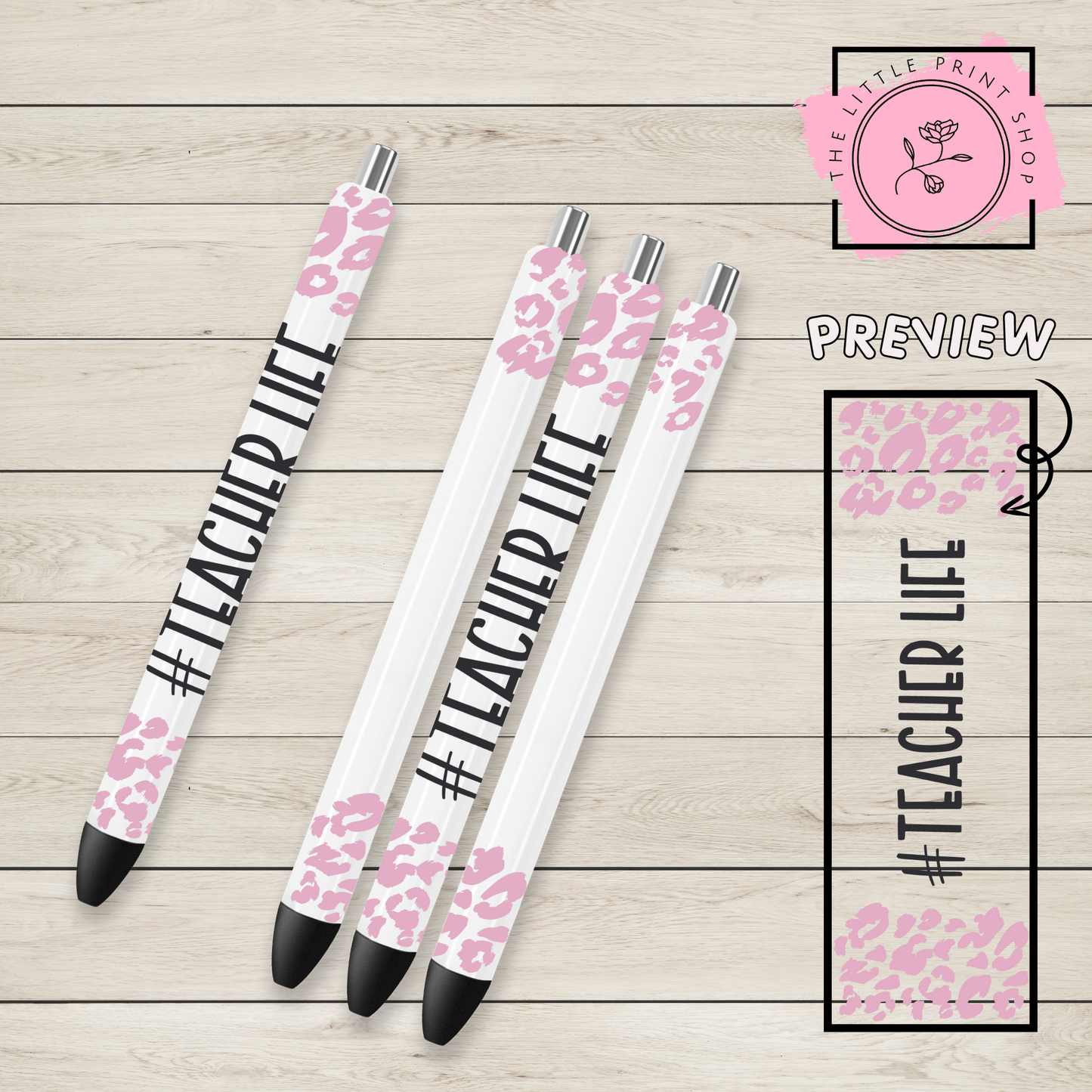 Teacher Life - UV DTF Pen Wrap Decal