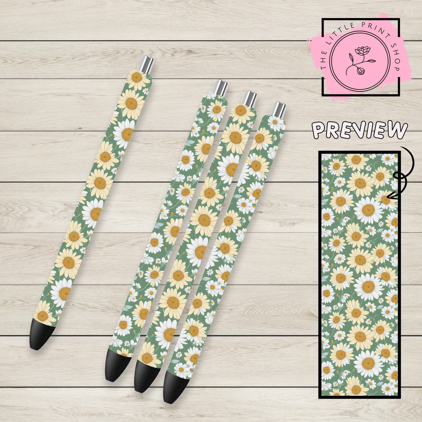 Sunflowers - UV DTF Pen Wrap Decal