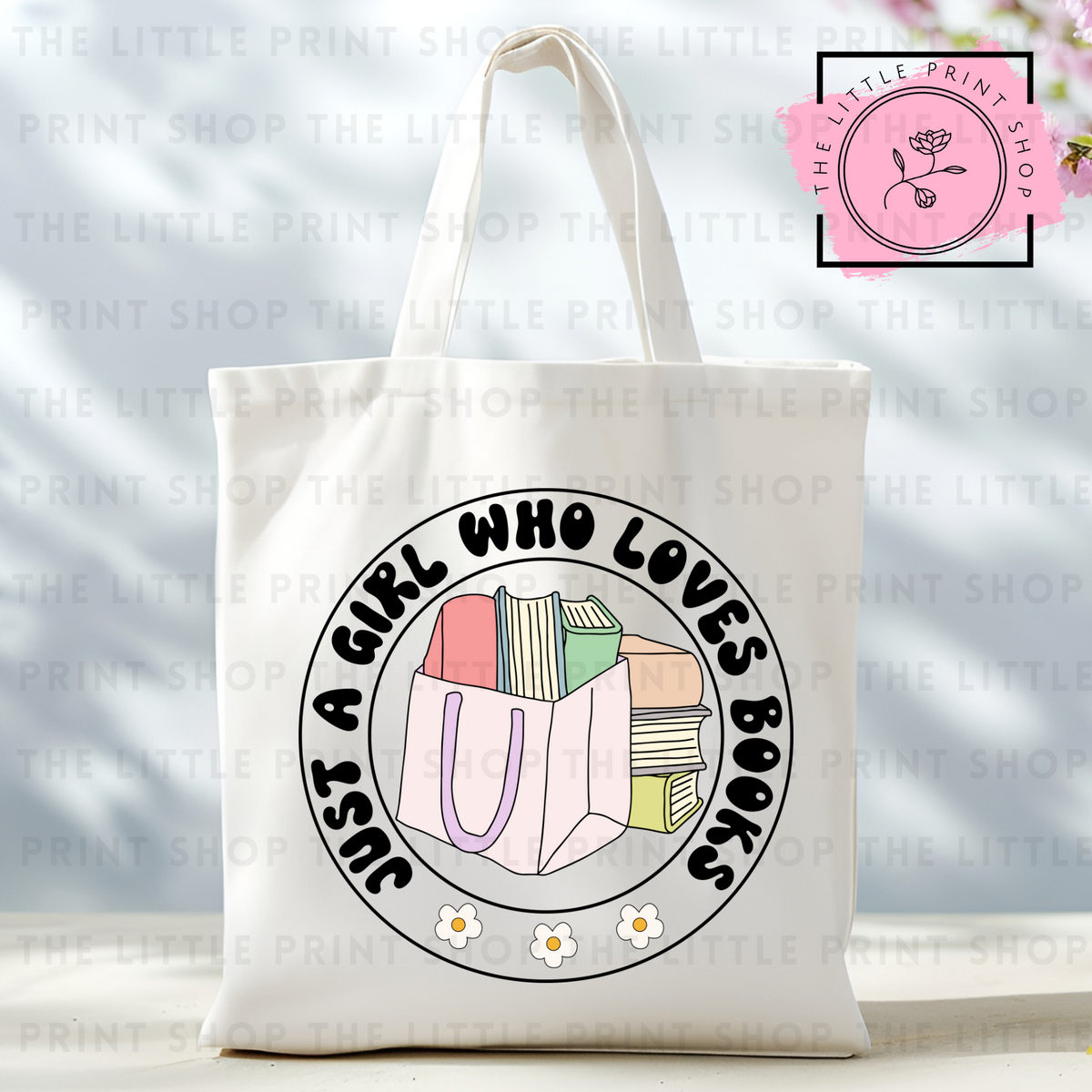 Just A Girl - Tote Bag DTF Transfer