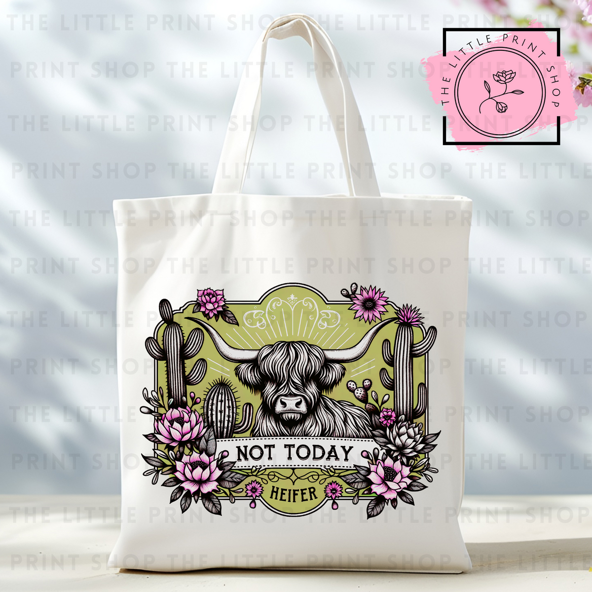 Not Today - Tote Bag DTF Transfer