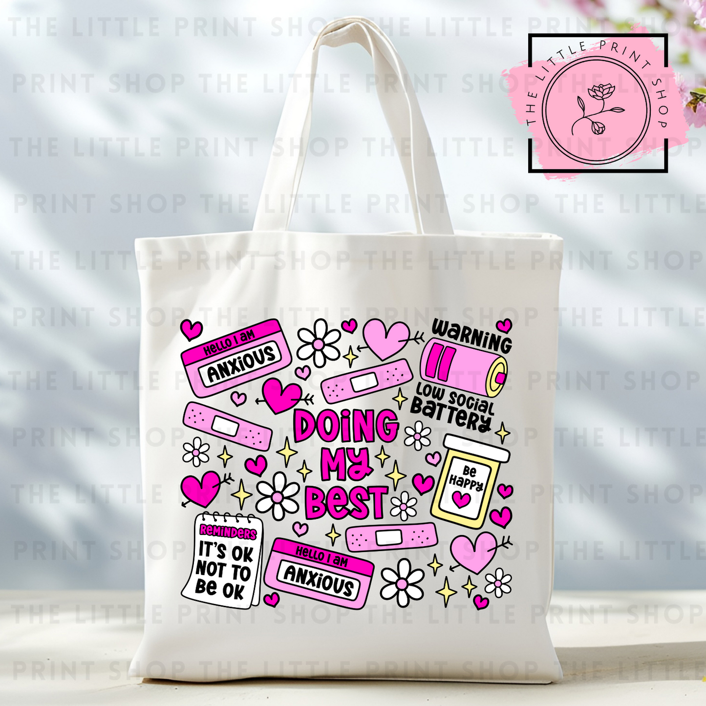 Doing My Best - Tote Bag DTF Transfer