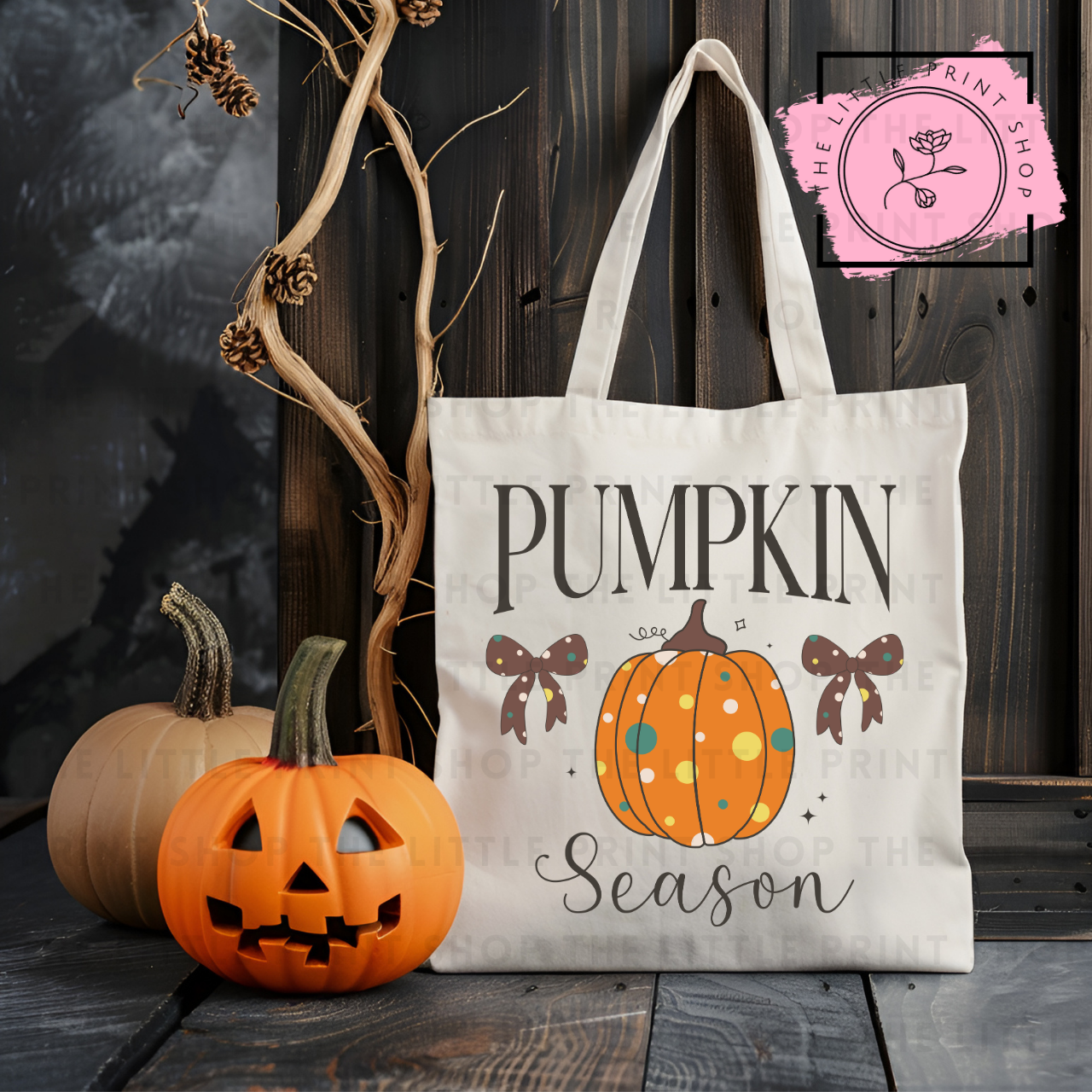 Pumpkin Season - Tote Bag DTF Transfer