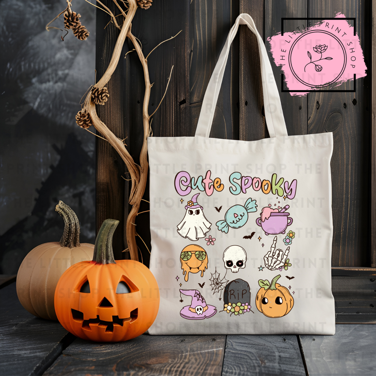 Cute Spooky - Tote Bag DTF Transfer