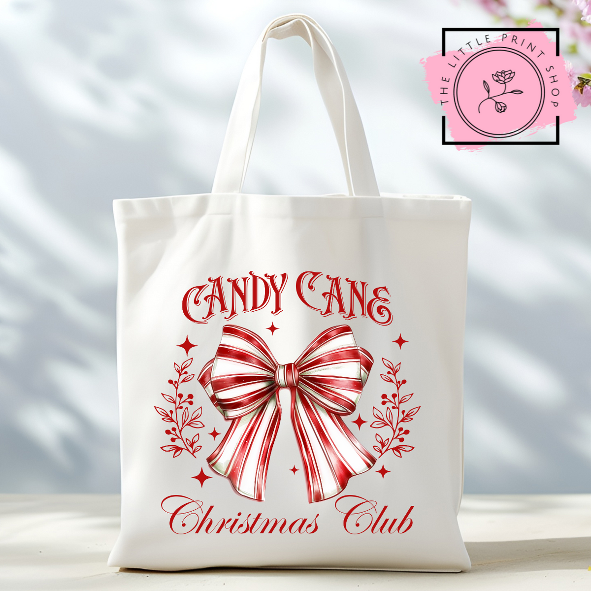 Candy Canes - Tote Bag DTF Transfer
