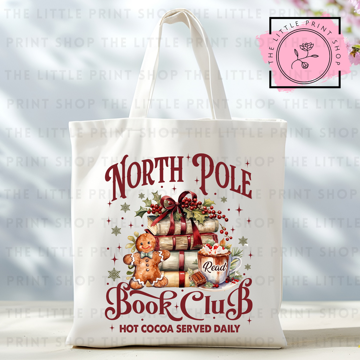North Pole - Tote Bag DTF Transfer