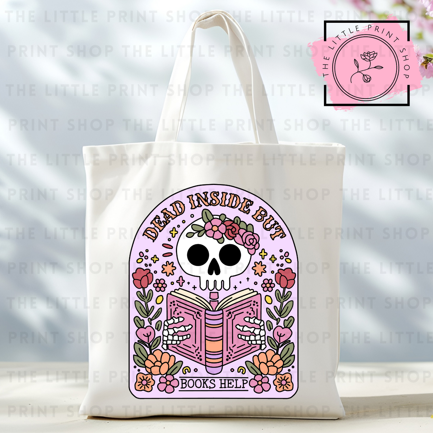 Dead Inside - Tote Bag DTF Transfer