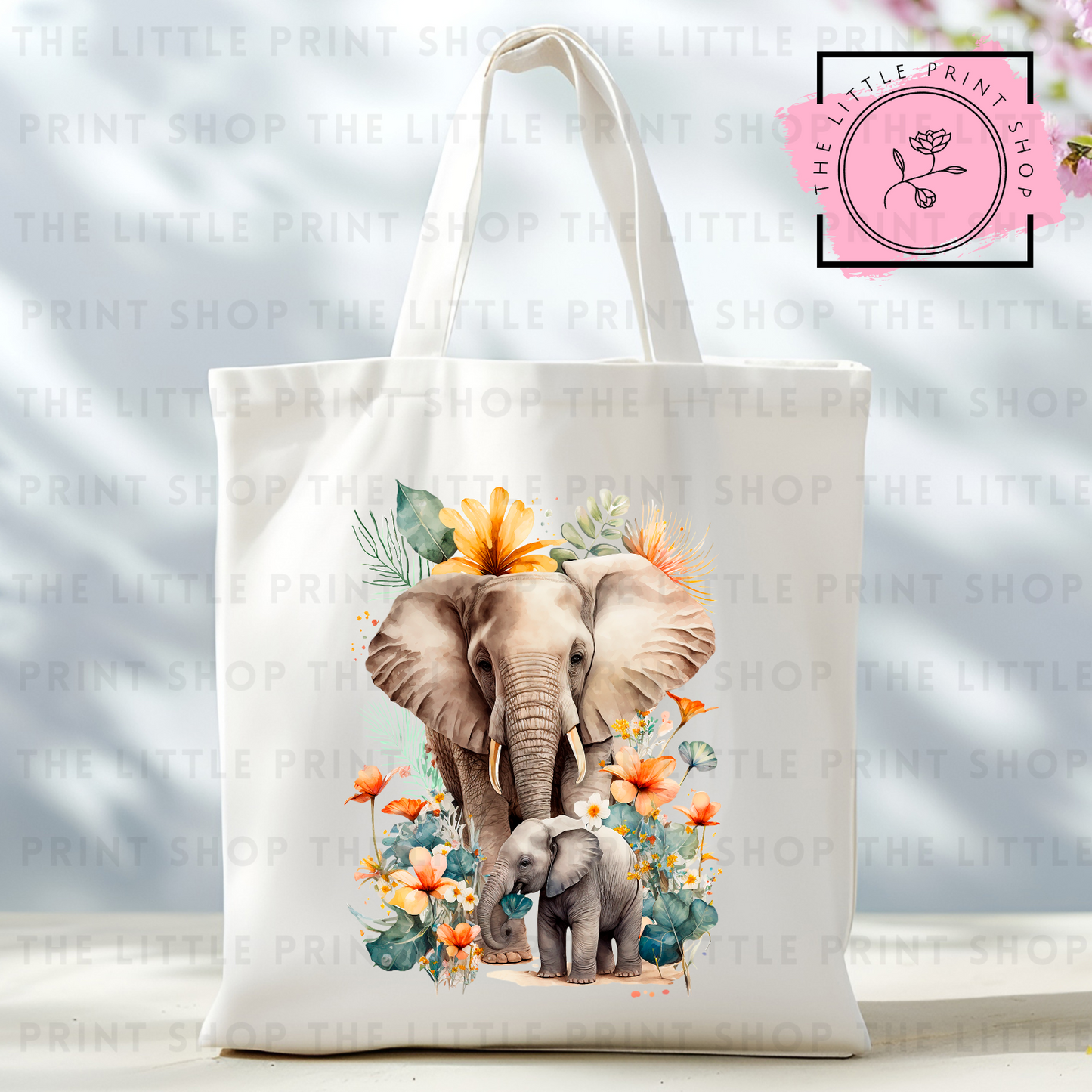 Elephants - Tote Bag DTF Transfer