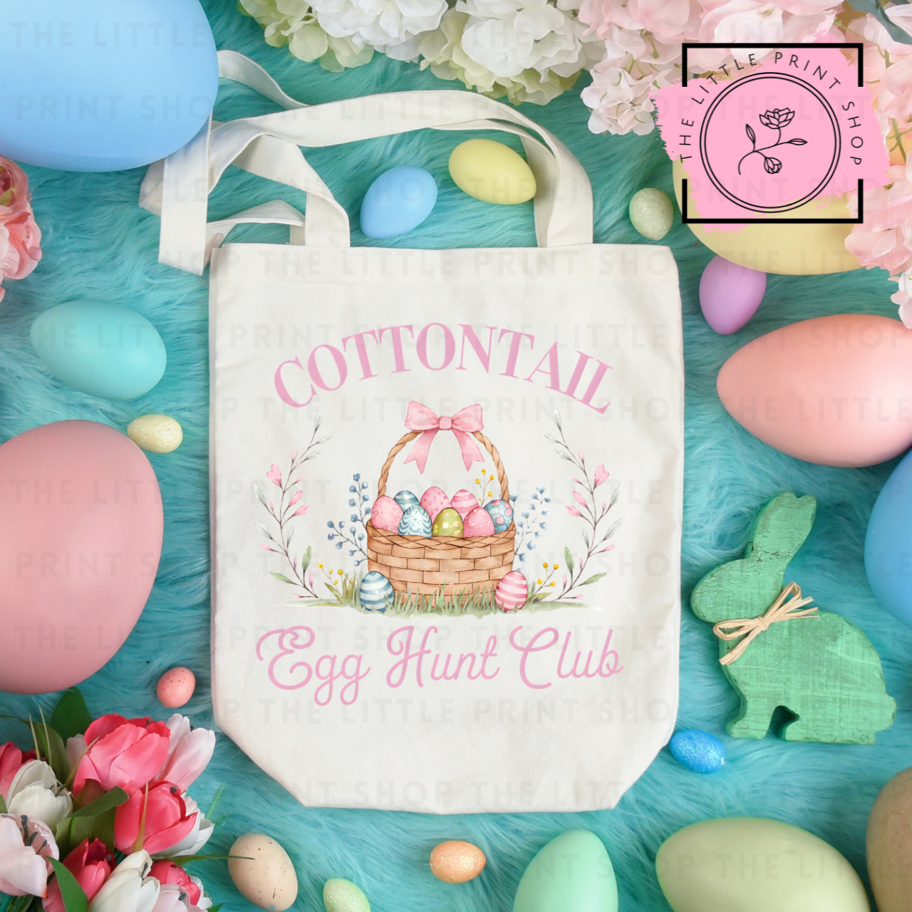 Cotton Tail - Tote Bag DTF Transfer