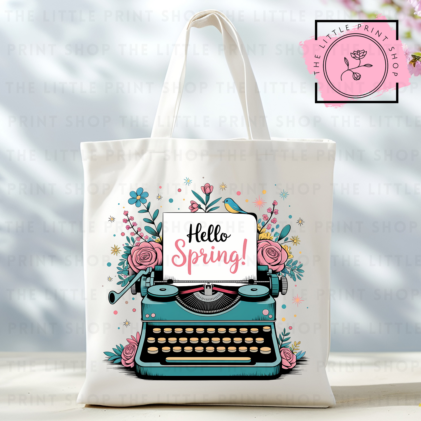 Hello Spring - Tote Bag DTF Transfer