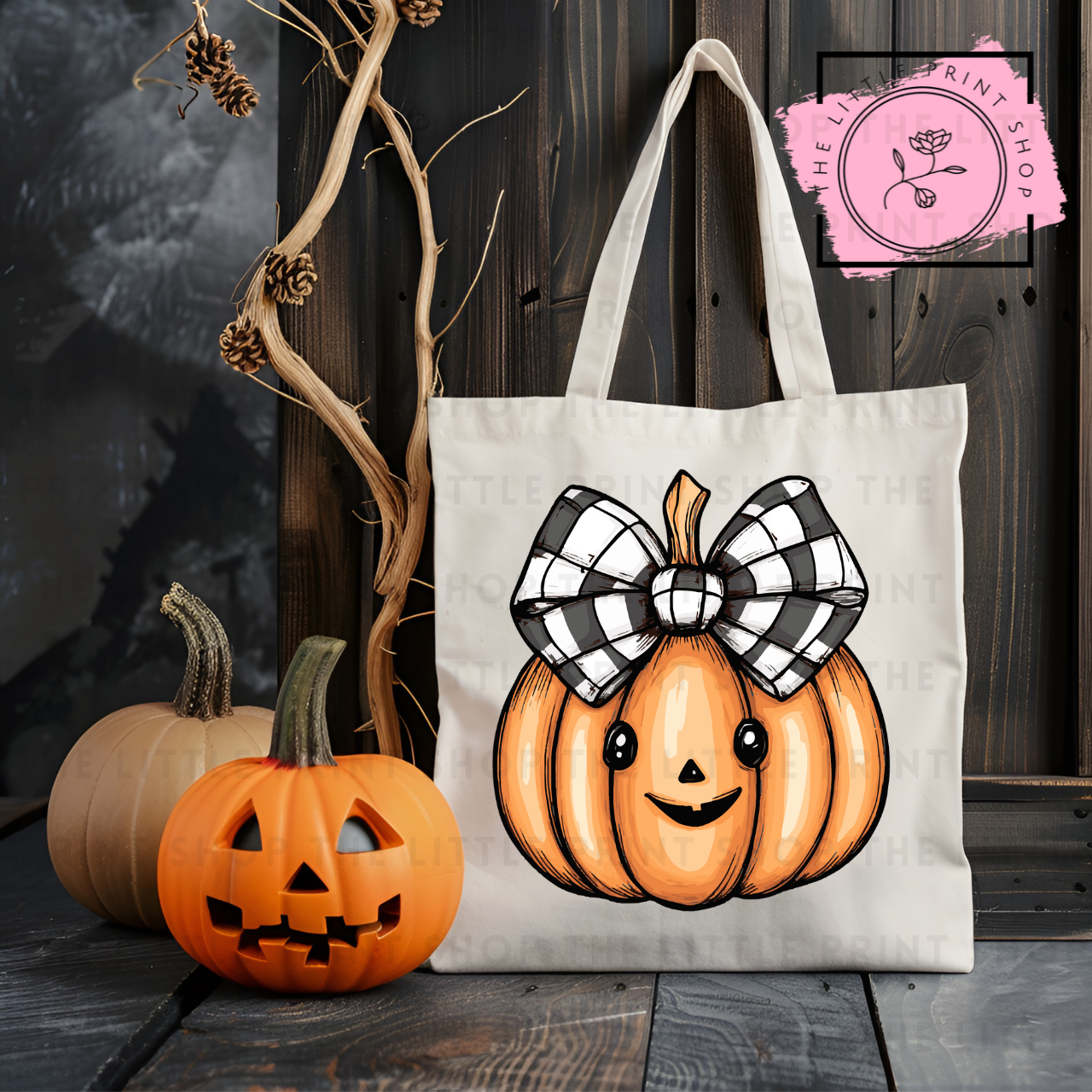 Cute Pumpkin - Tote Bag DTF Transfer