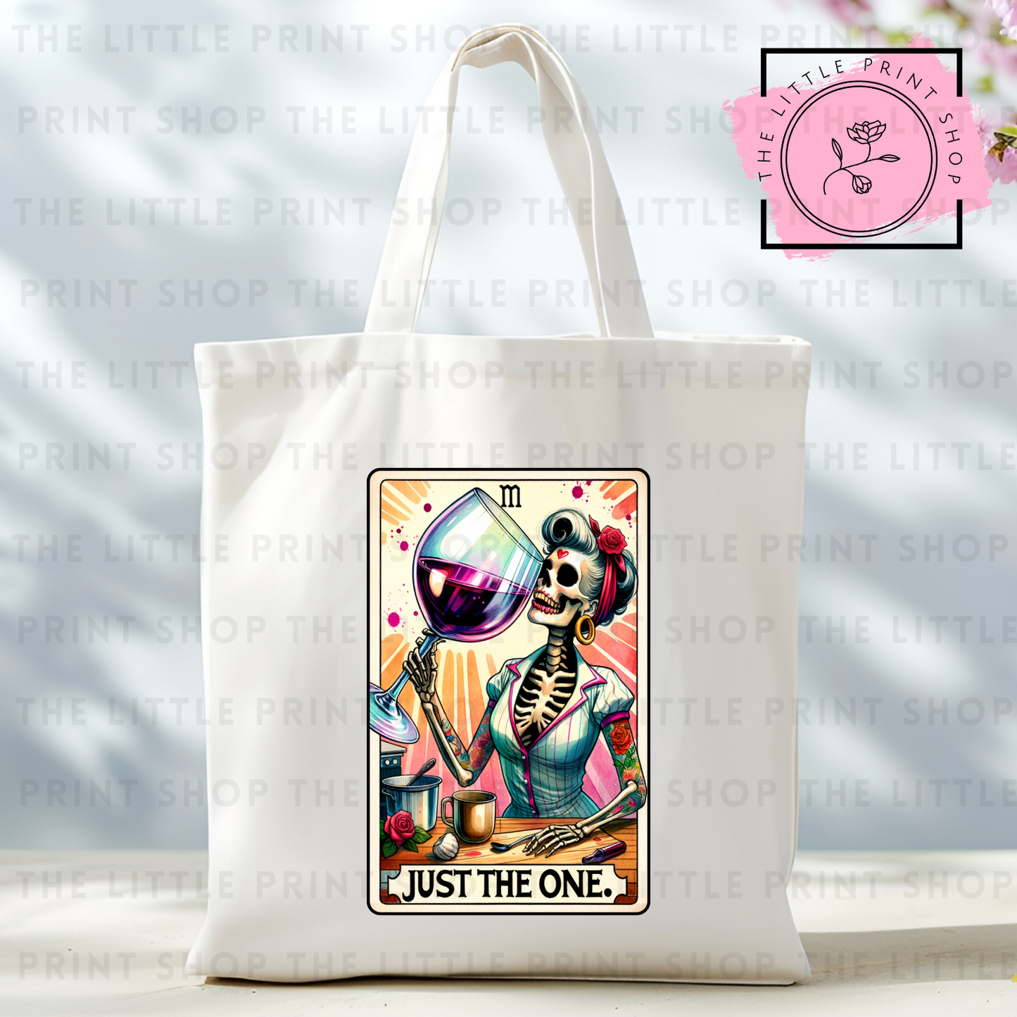 Just The One Tarot Card - Tote Bag DTF Transfer