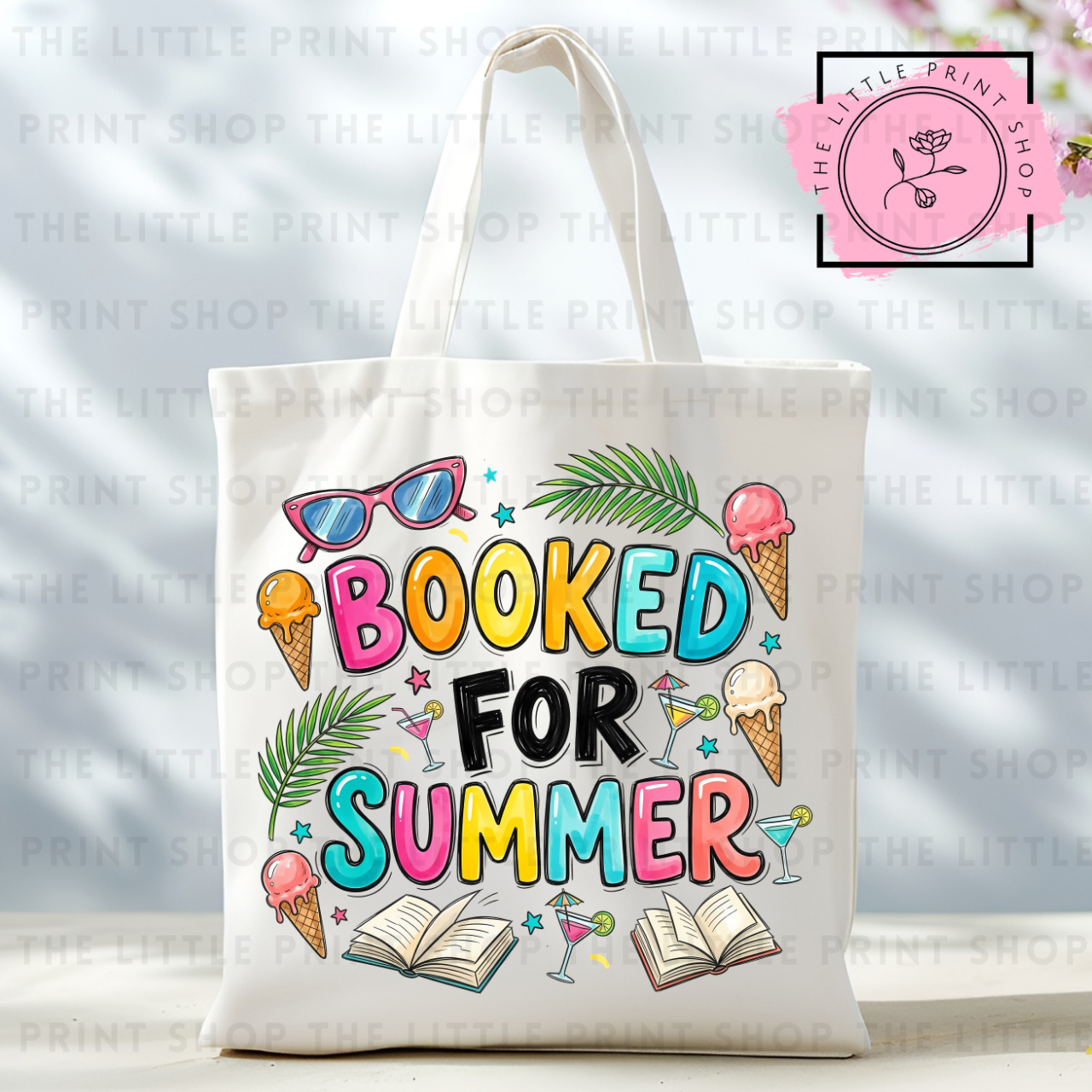 Booked For Summer - Tote Bag DTF Transfer