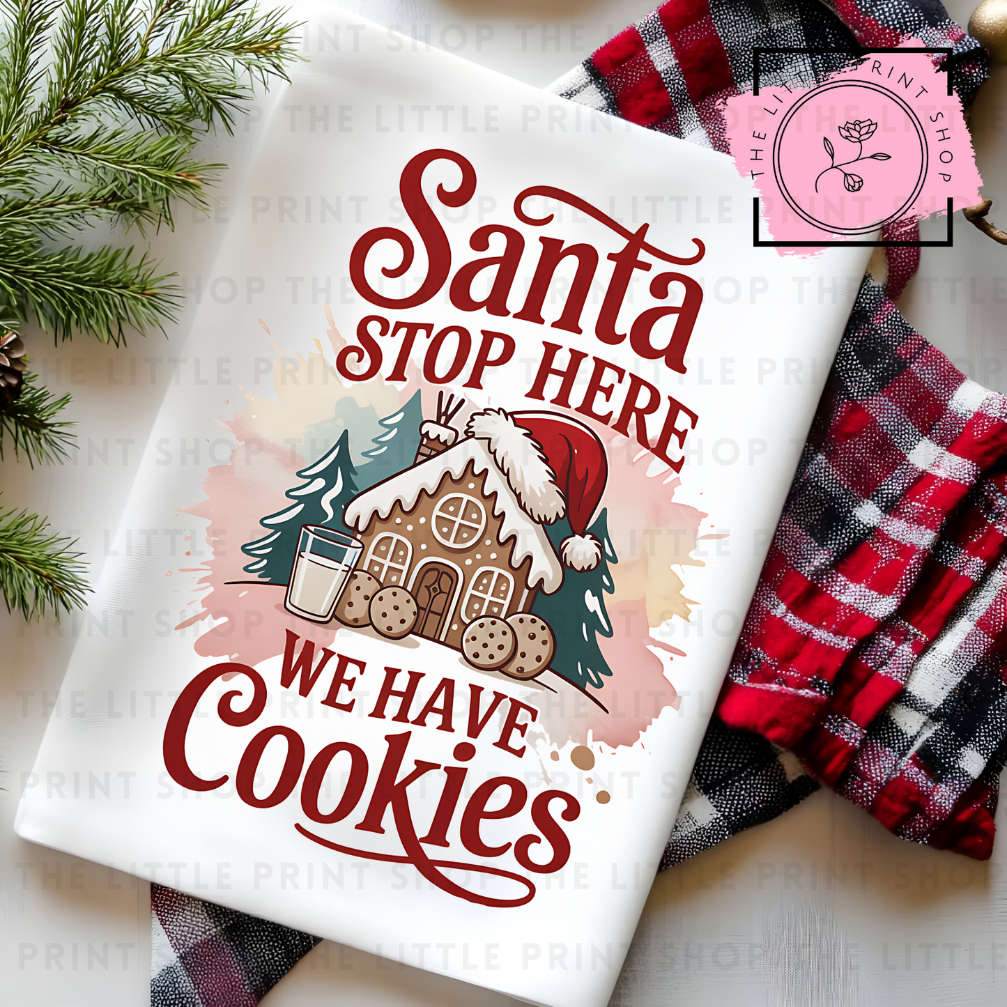 Santa Stop Here - DTF Transfer