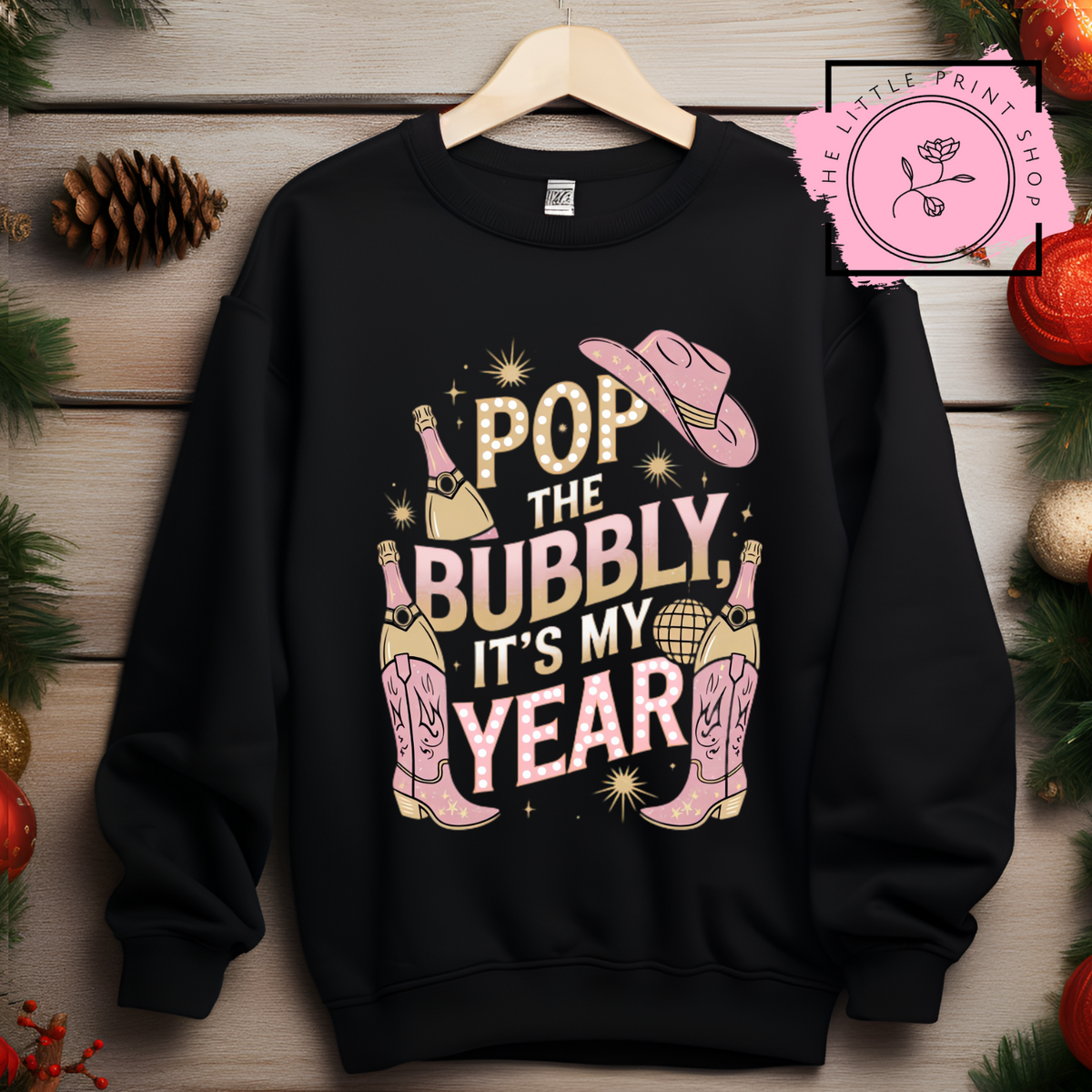 Pop The Bubbly - DTF Transfer Decal