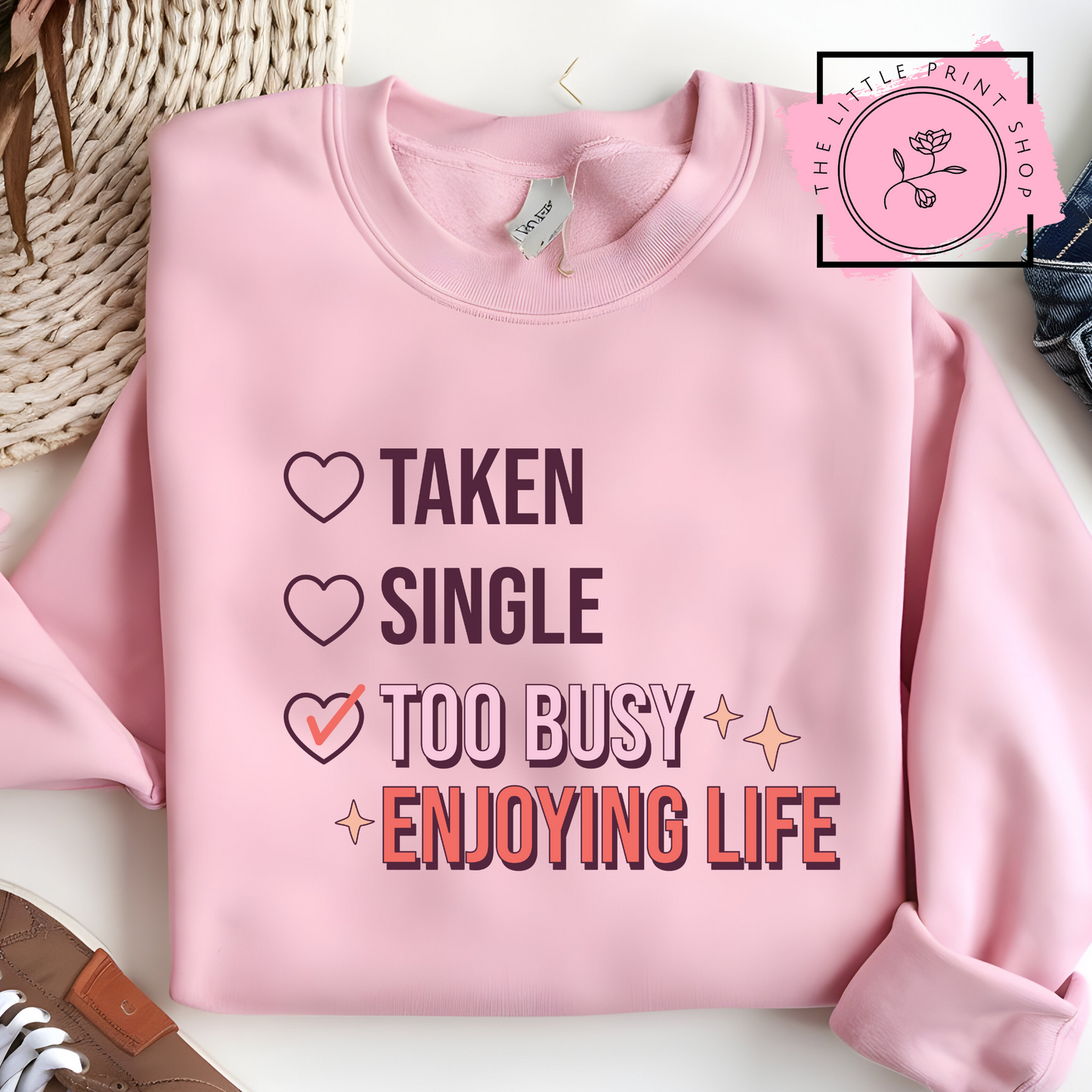 Too Busy - DTF Transfer Decal