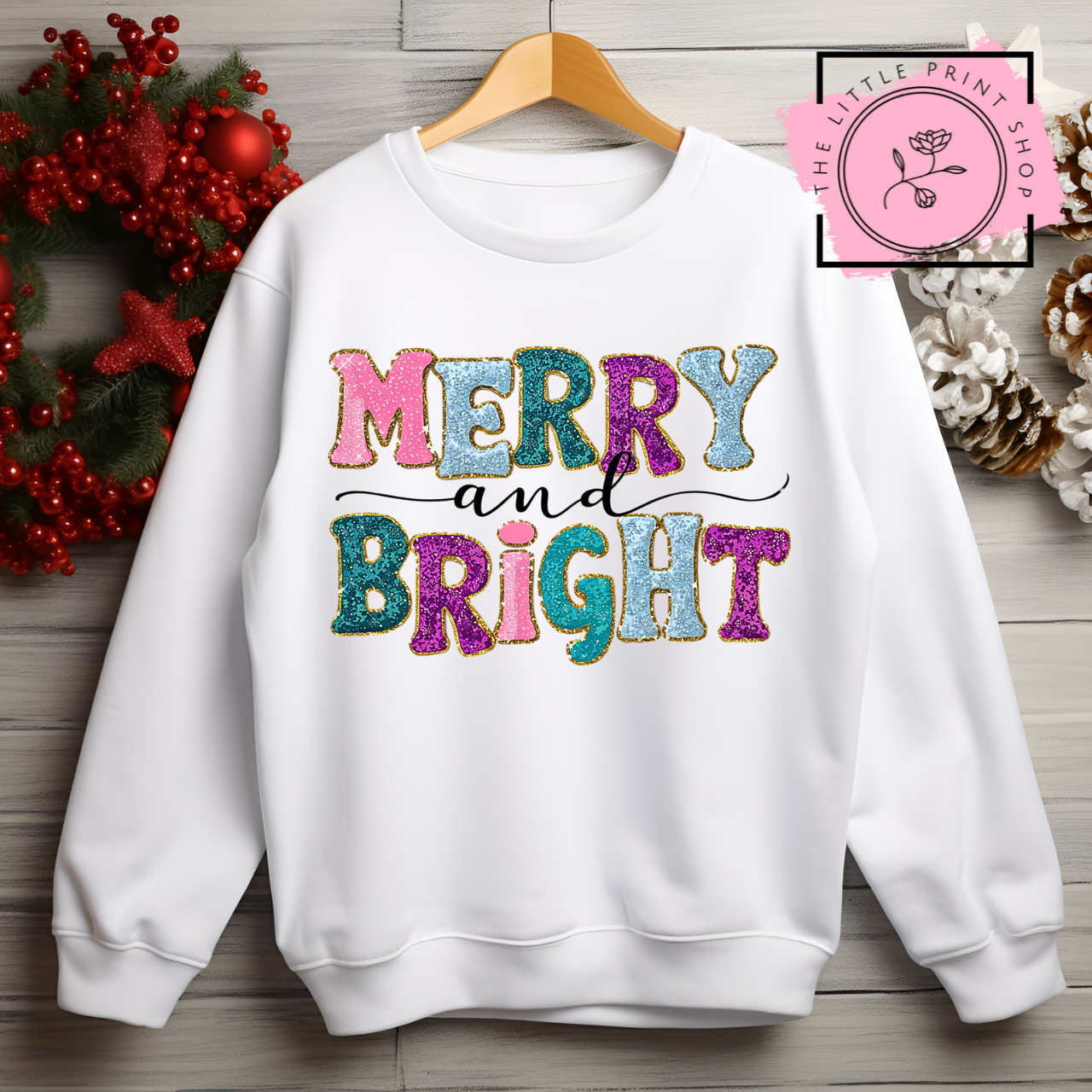 Merry & Bright - DTF Transfer Decal