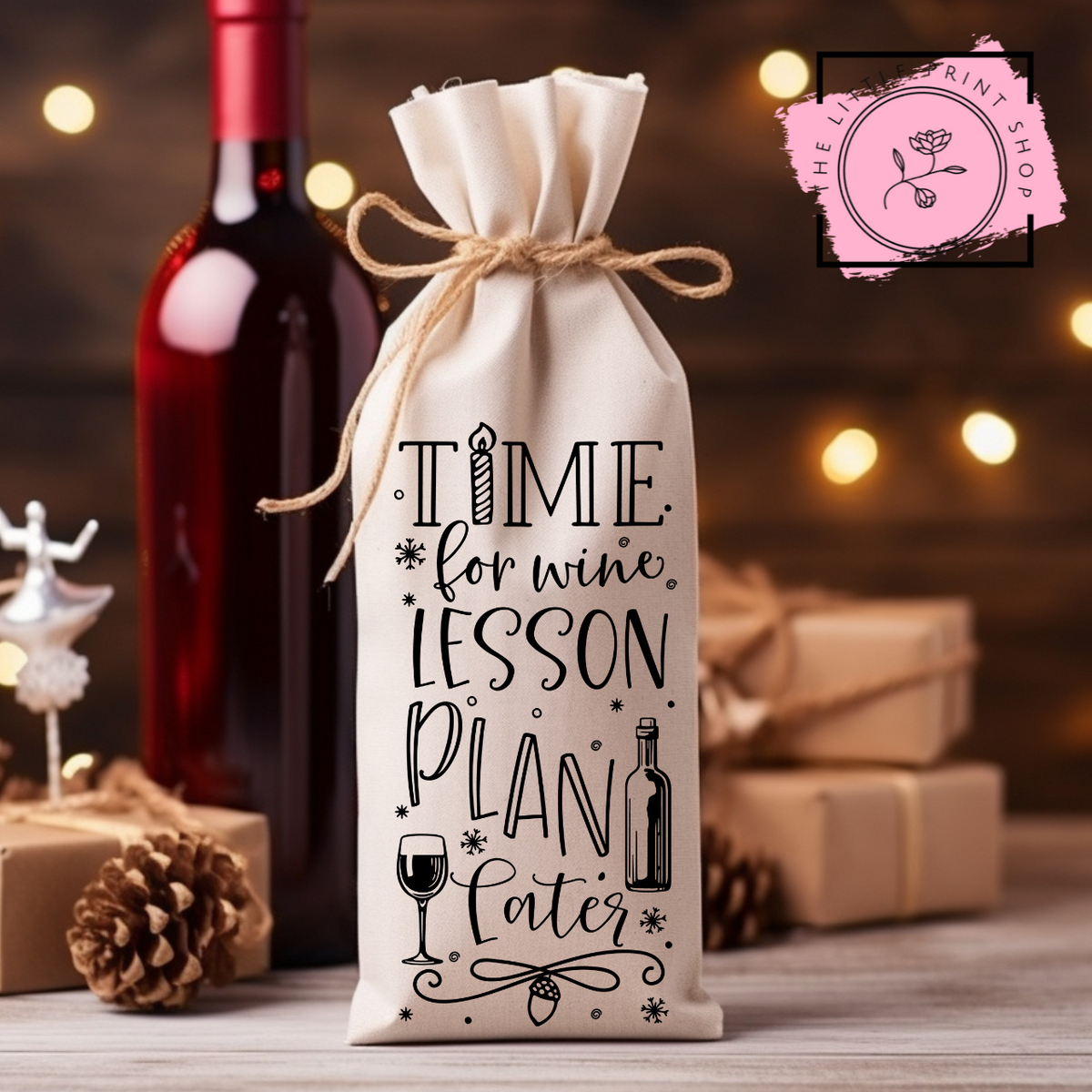 Time for Wine - DTF Transfer Decal