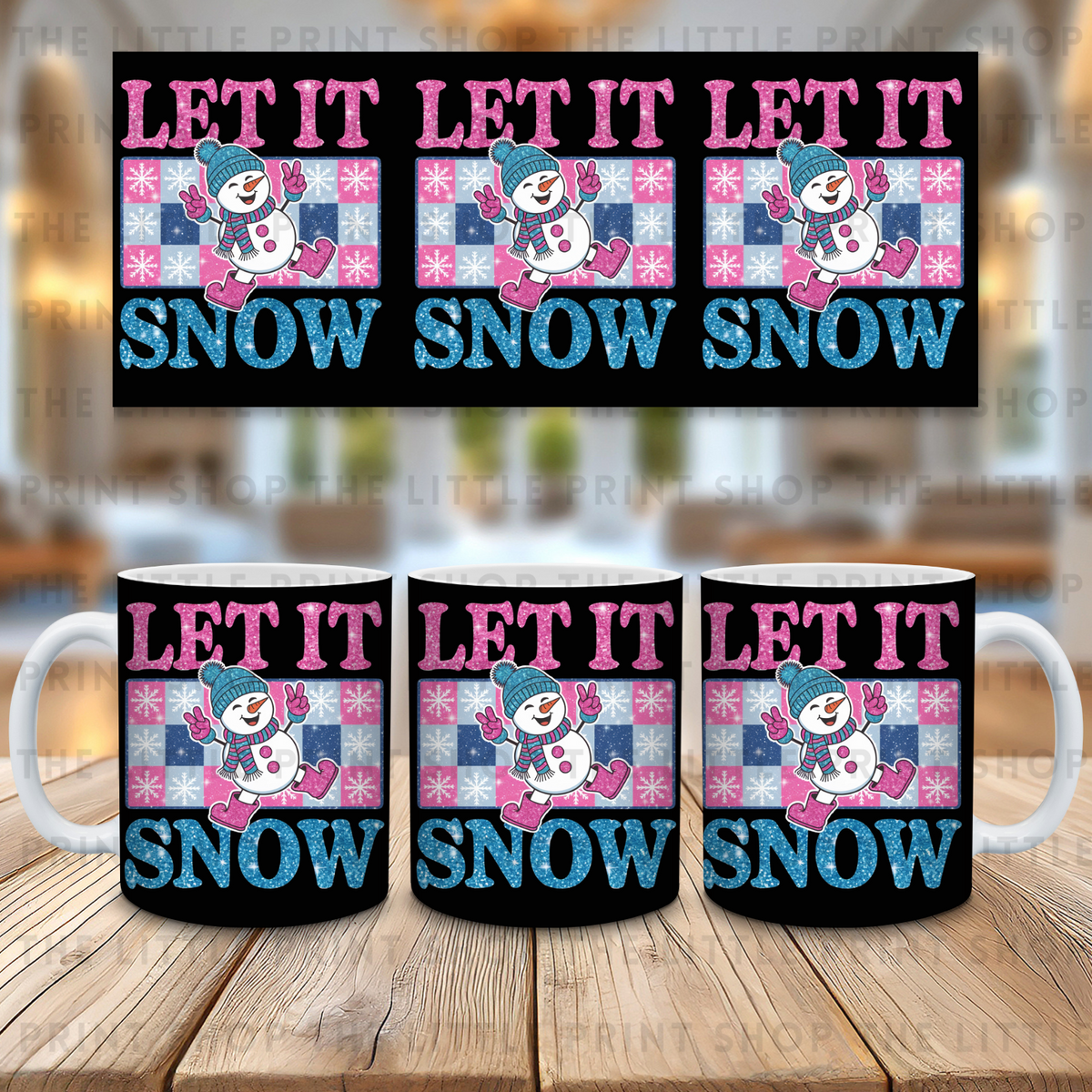 Let It Snow - 11oz Sublimation Wrap