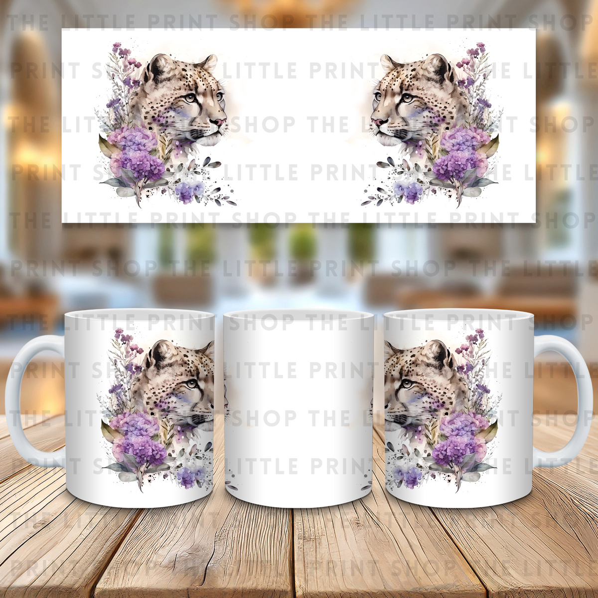 Snow Leopard - 11oz Sublimation Wrap