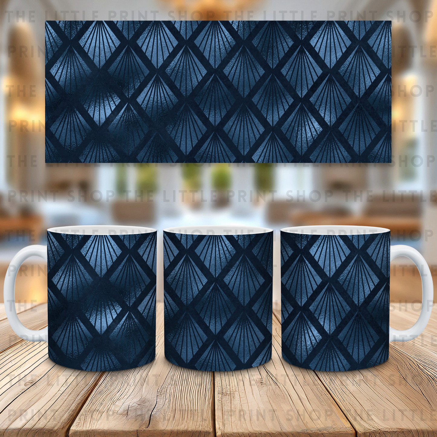 Blue Shells - 11oz Sublimation Wrap