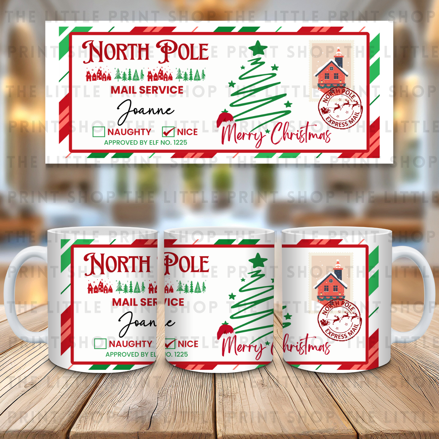 North Pole - 11oz Sublimation Wrap