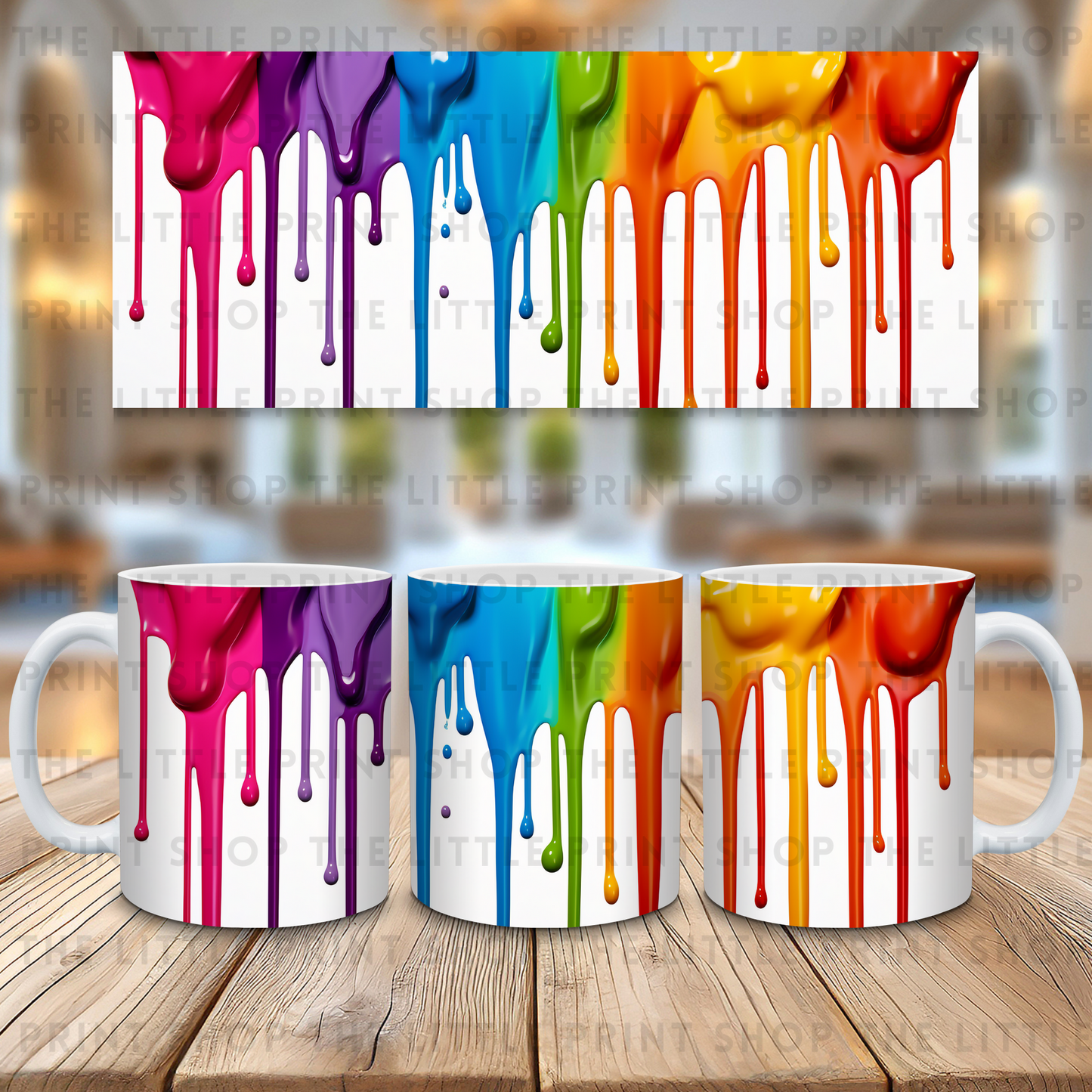 Paint Drip - 11oz Sublimation Wrap
