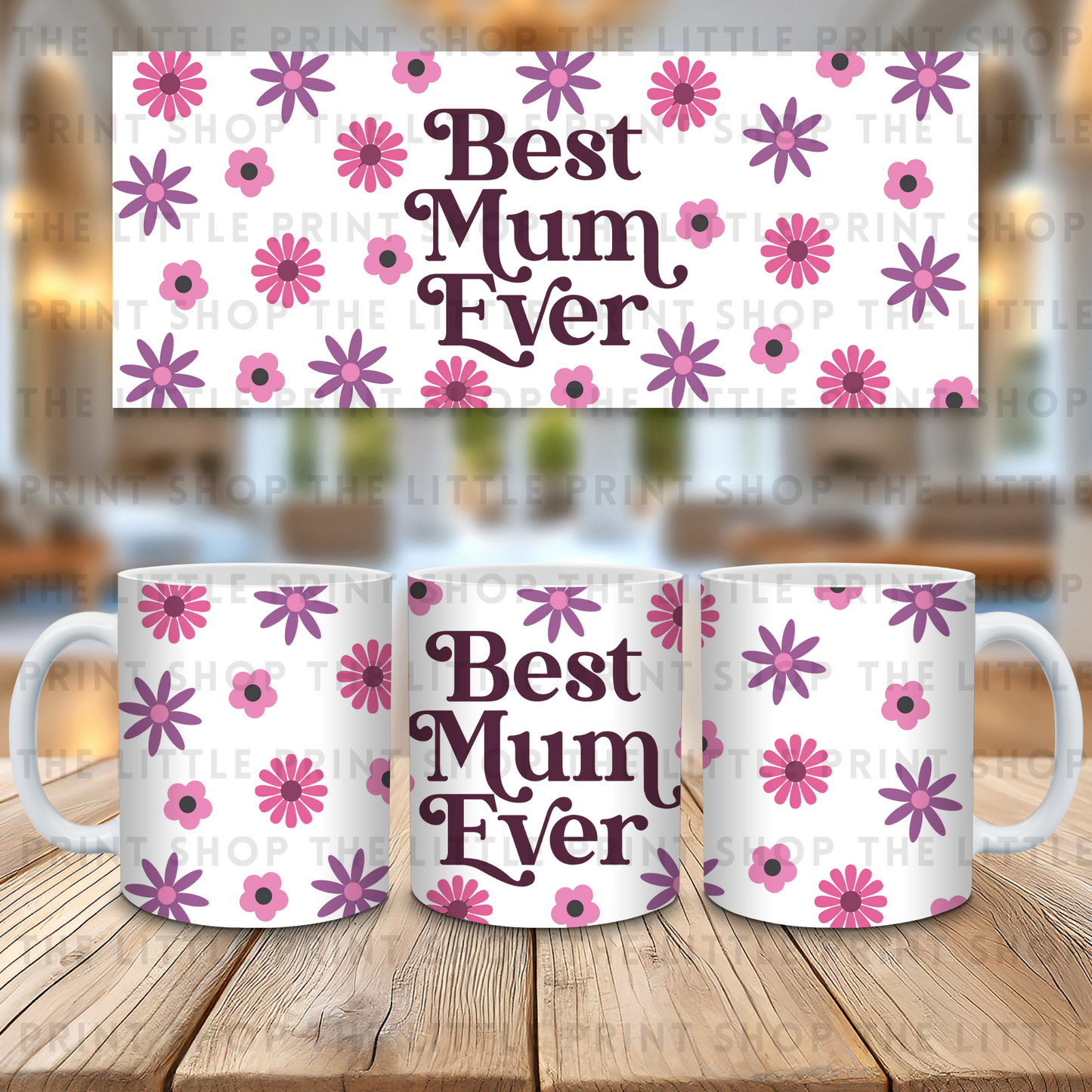 Best Mum Ever - 11oz Sublimation Wrap