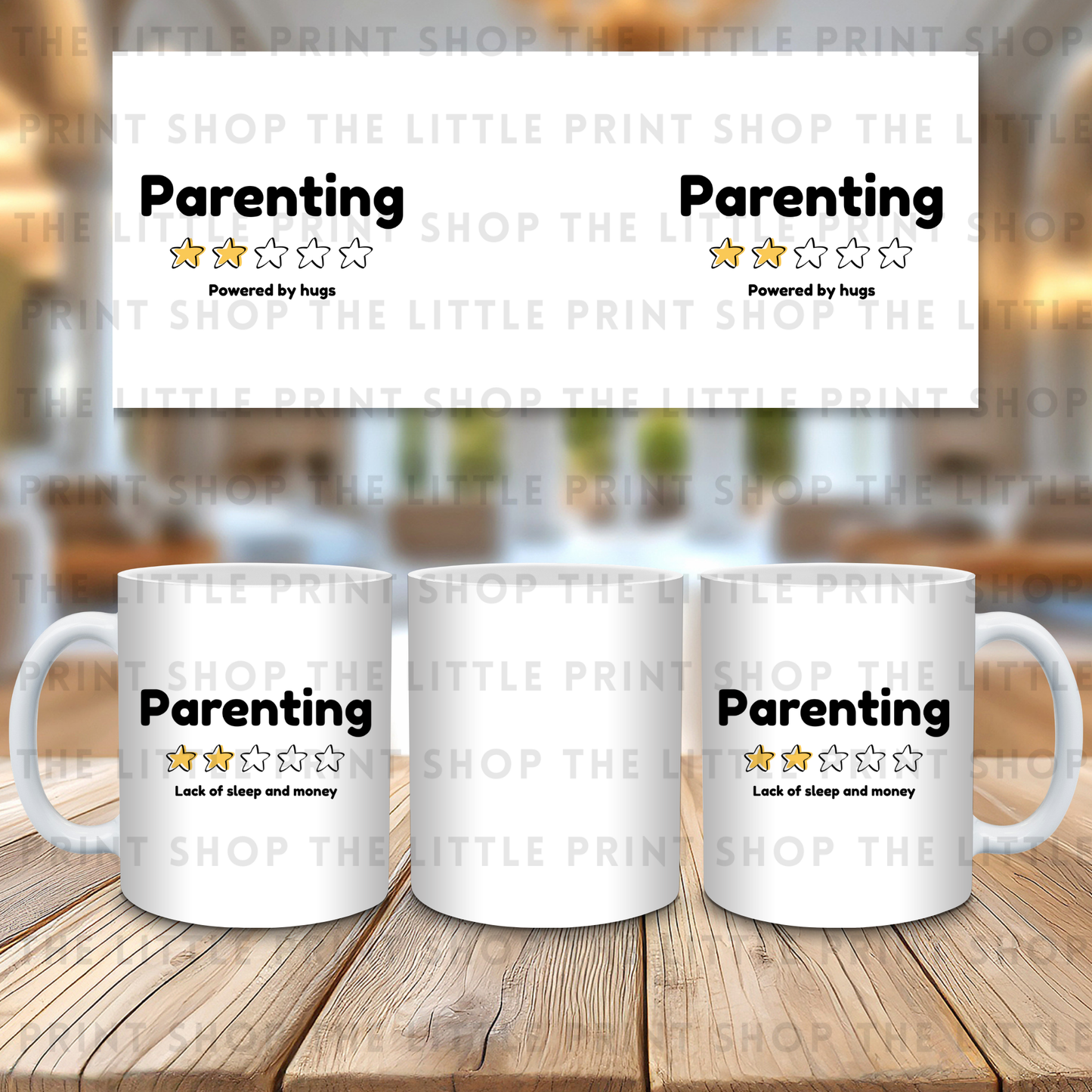 Parenting - Powered by hugs - 11oz Sublimation Wrap
