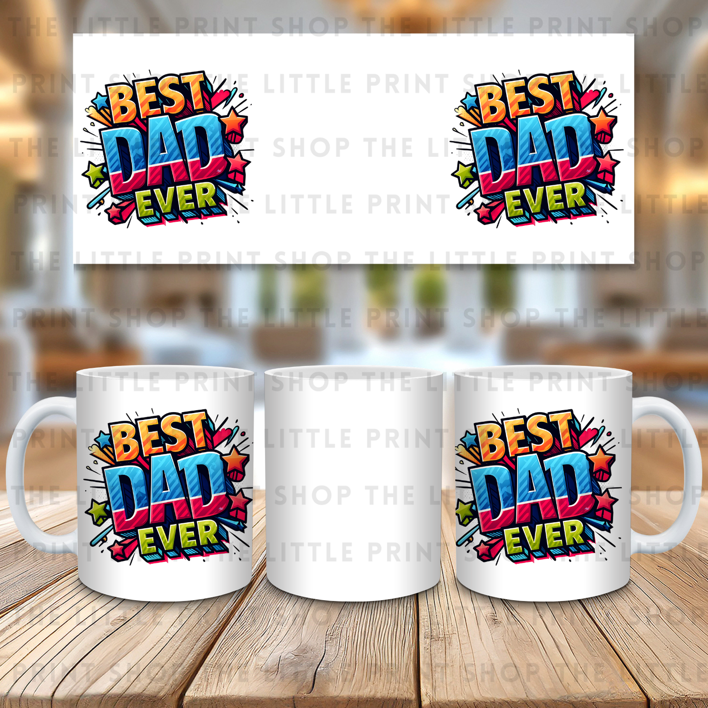 Best Dad Ever - 11oz Sublimation Wrap