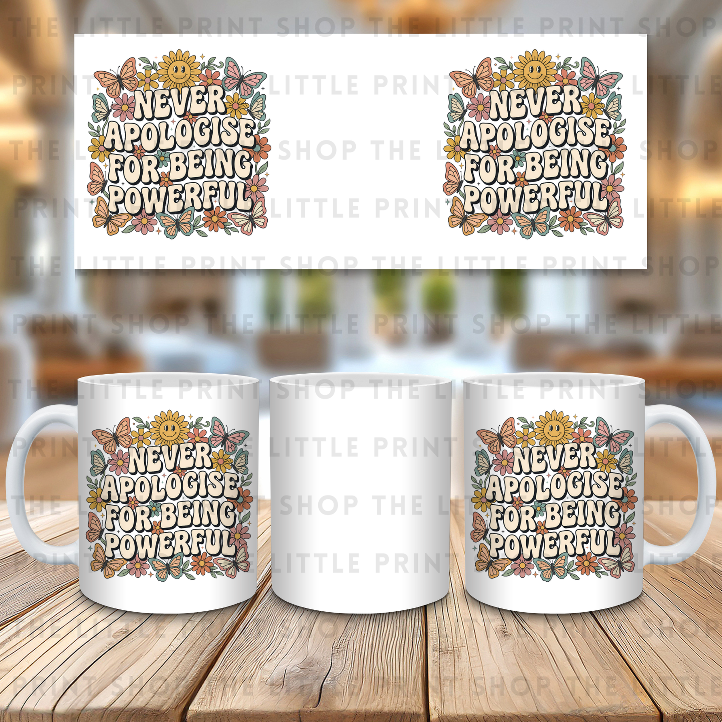Never Apologise - 11oz Sublimation Wrap