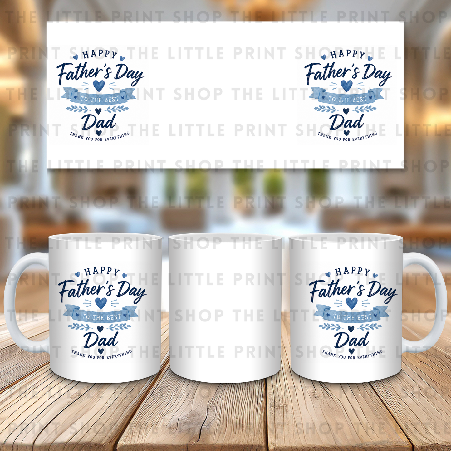 Happy Father's Day Dad - 11oz Sublimation Wrap