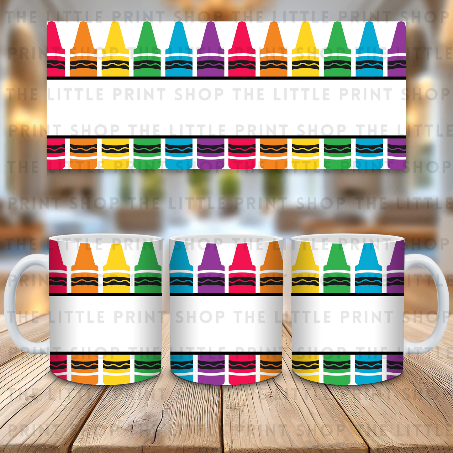 Crayon - Plain - 11oz Sublimation Wrap