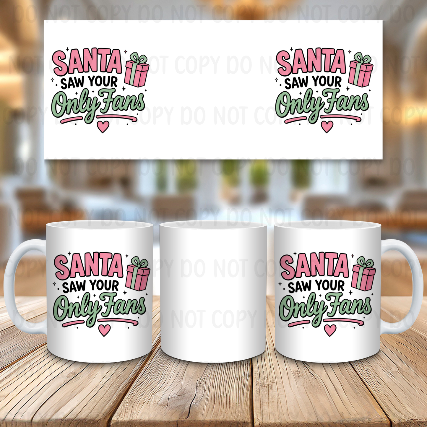 Santa Saw - 11oz Sublimation Wrap